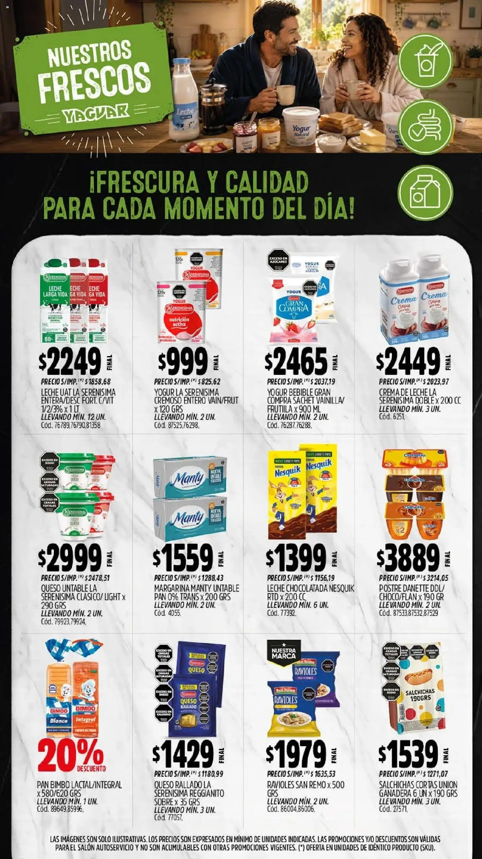 Yaguar - Oferta Semanal Neuquen │ válido desde el 10/08/2026 | Página: 10 | Productos: Chocolatada, Ravioles, Postre, Crema