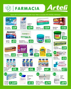 Vista previa de Arteli folleto Quincenal, nuevo folleto de la tienda, válido en México a partir del 07/09/2026 | Página: 10 | Productos: Crema, Antigripal, Caja, Tableta