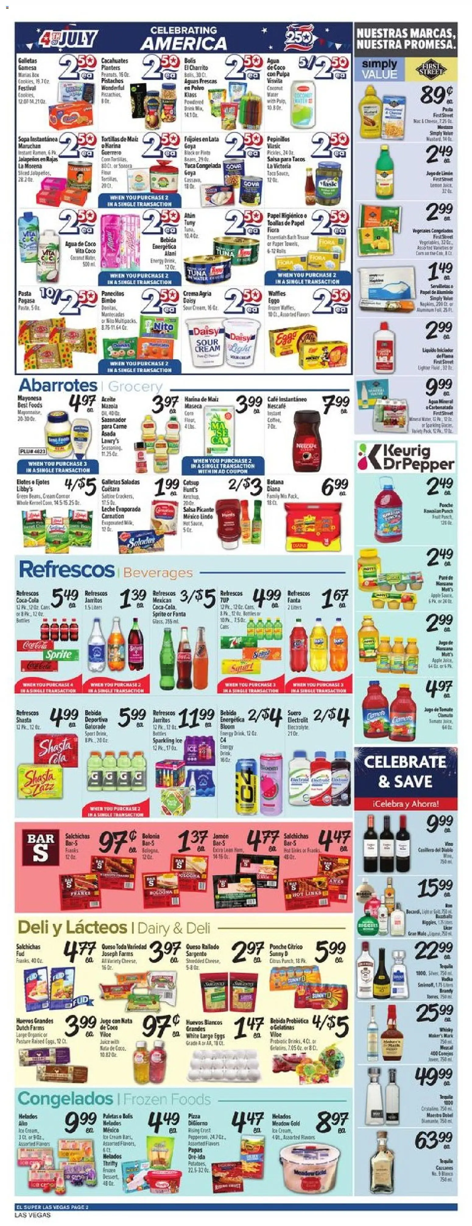 El Super Weekly Ad - NV - valid from 07/01/2026 | Page: 2 | Products: Corn, Bath, Pizza, Sour cream