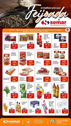Semar Supermercado ofertas Feijoada - Pré-Visualização do folheto da loja Semar Supermercado, válido de 21/07/2026