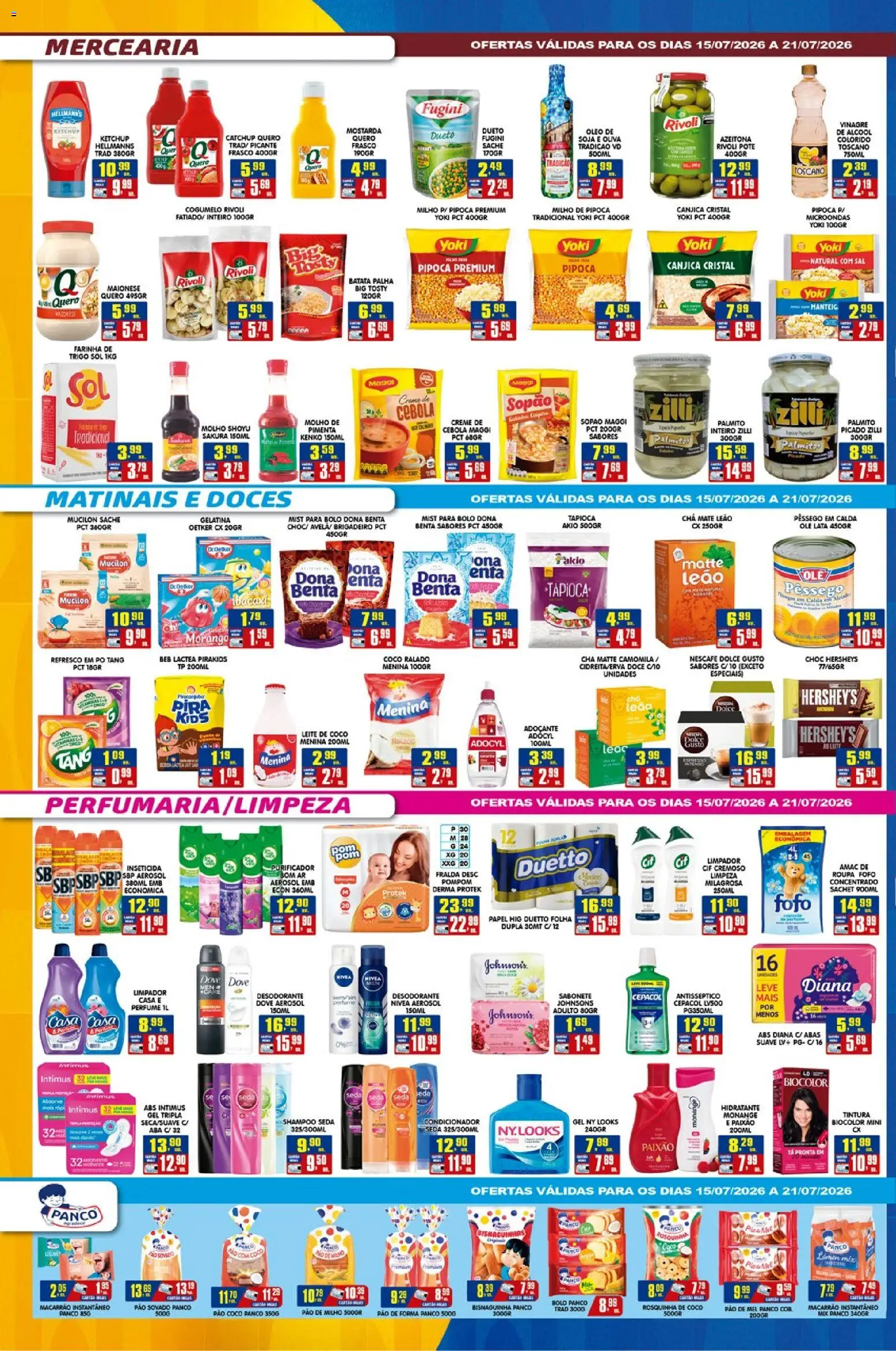 Higa's Supermercado Folheto - válido de 15/07/2026 | Página: 2 | Produtos: Pêssego, Chá mate, Cogumelo, Leite de coco