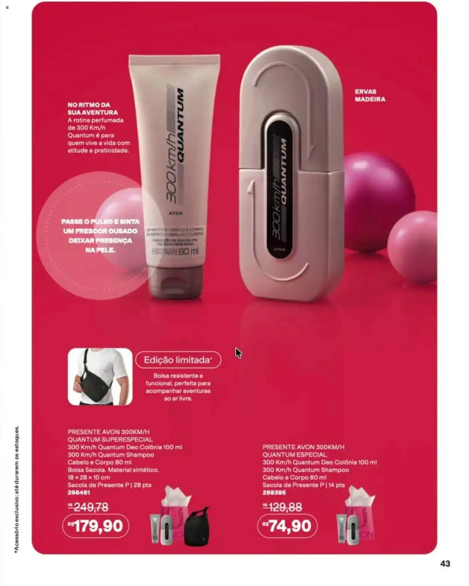 Avon Folheto - válido de 12/10/2026 | Página: 43 | Produtos: Shampoo, Sacola, Bolsa