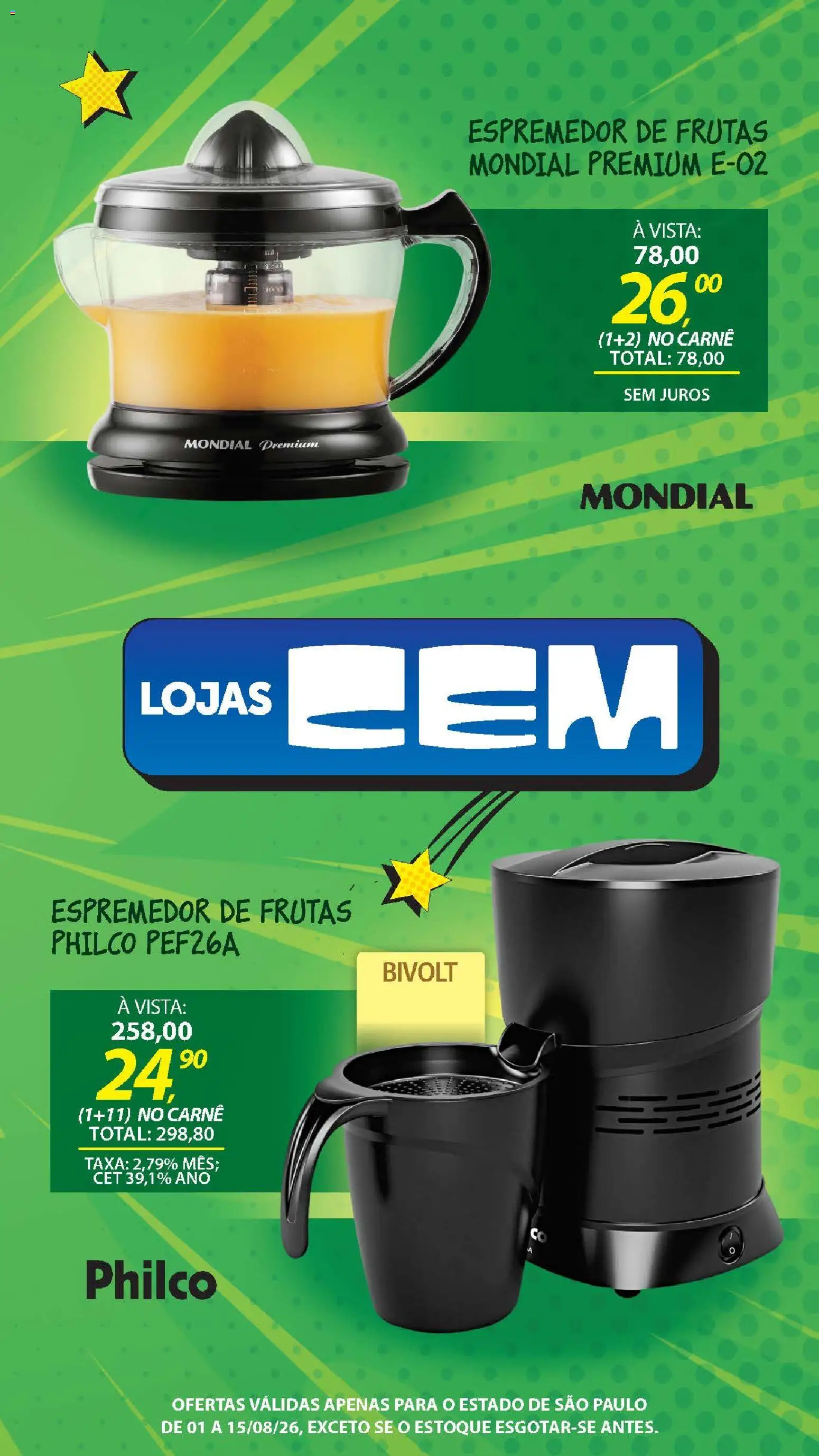 Lojas Cem Folheto - válido de 01/08/2026 | Página: 86