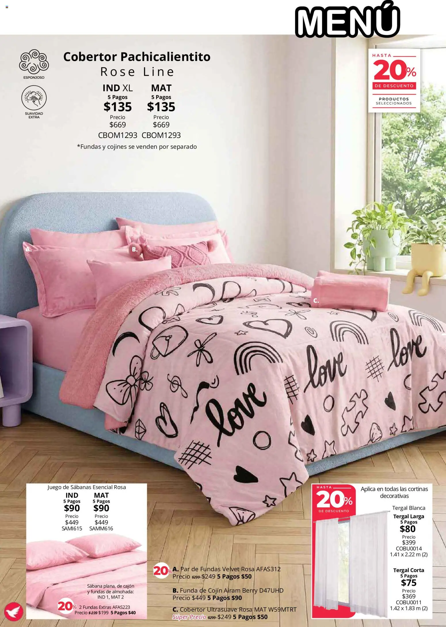 Nuevas ofertas de Colchas Concord válidas en toda la República Mexicana desde el 01/08/2026. ¡Encuentra las mejores ofertas en Colchas Concord catálogo Colección Cobertor! | Página: 27 | Productos: Cobertor, Juego, Sabanas, Cortinas