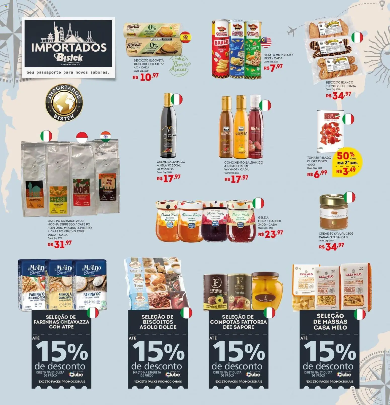 Bistek Supermercados Folheto - válido de 23/09/2026 | Página: 9 | Produtos: Damasco, Pó, Biscoito, Batata