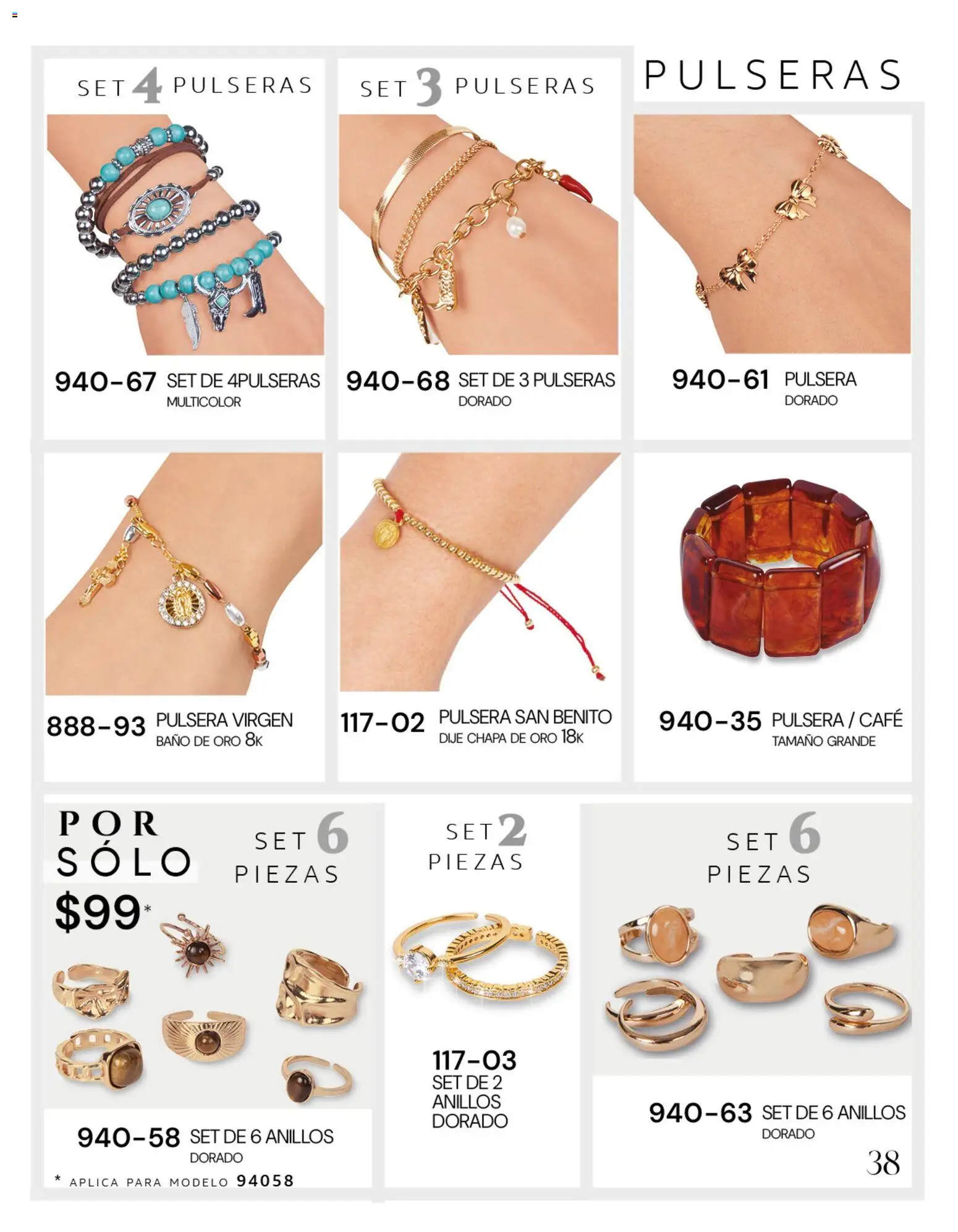 Nuevas ofertas de Cklass válidas en toda la República Mexicana desde el 08/07/2026. ¡Encuentra las mejores ofertas en Cklass catálogo Gala y glamour! | Página: 148 | Productos: Café, Chapa, Pulsera, Dije