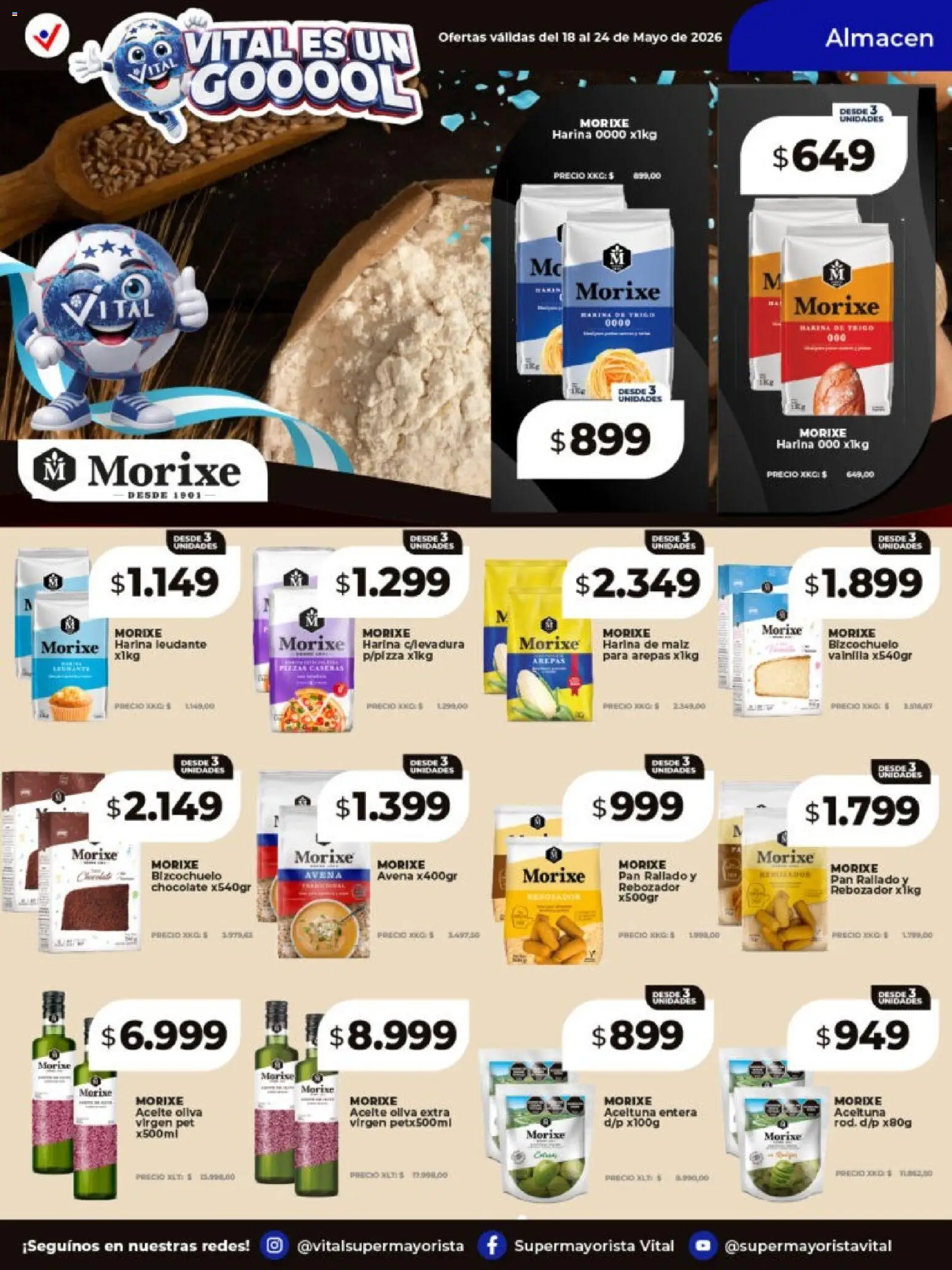 Vital - Ofertas │ válido desde el 18.05.2026 | Página: 11 | Productos: Harina, Avena, Pan, Pan rallado
