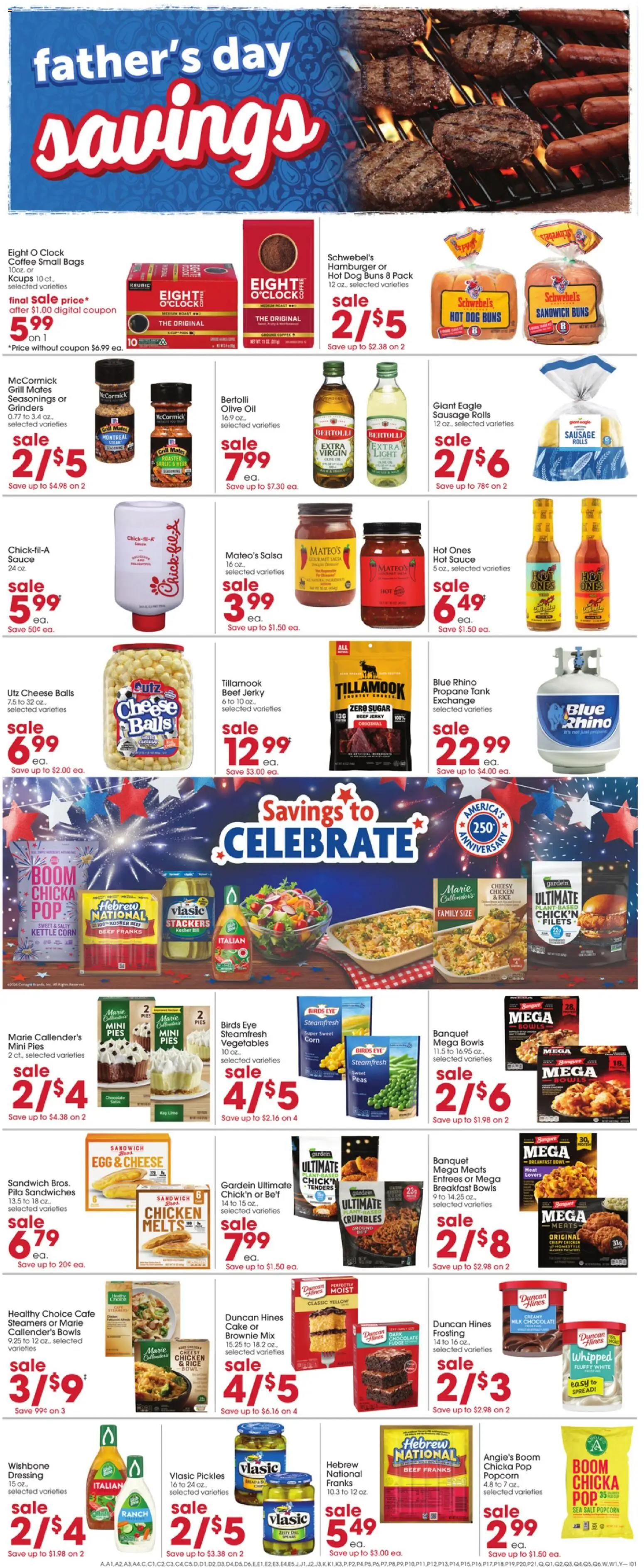 Giant Eagle Weekly Ad - valid from 18.06.2026 | Page: 4 | Products: Bread, Coffee, Potatoes, Dill