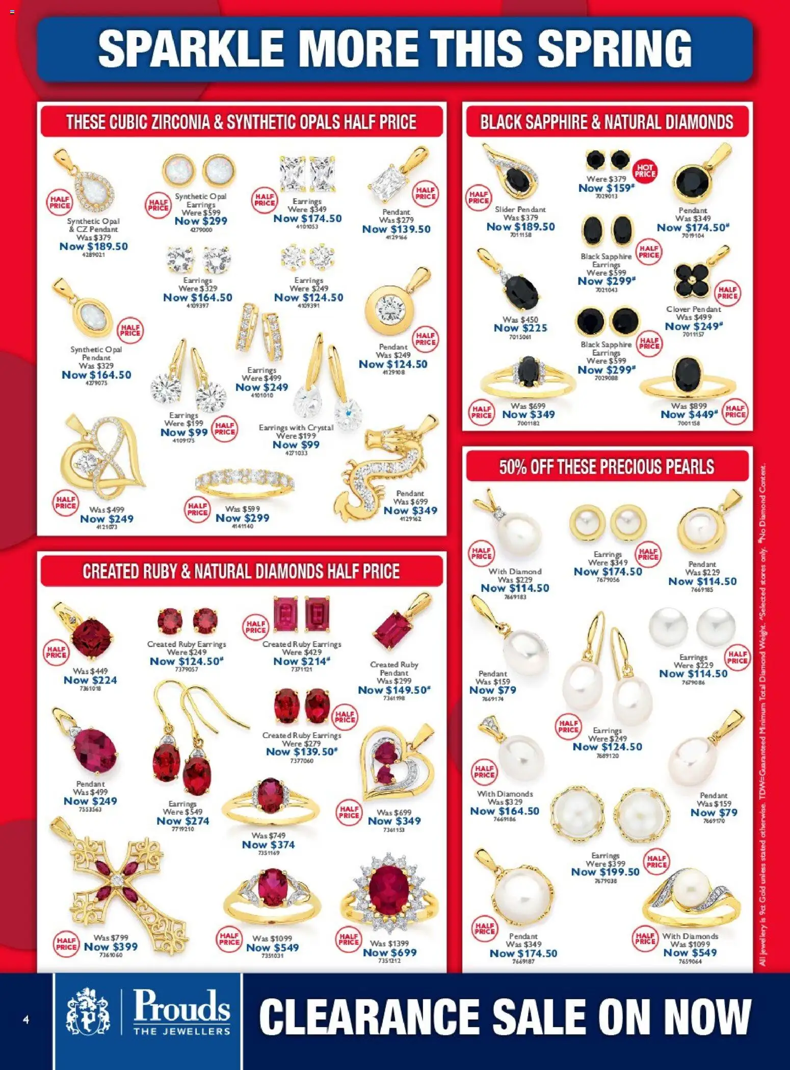 Prouds The Jewellers catalogue - valid from 07/09/2026 | Page: 4 | Products: Diamond, Earrings, Jewellery, Pendant