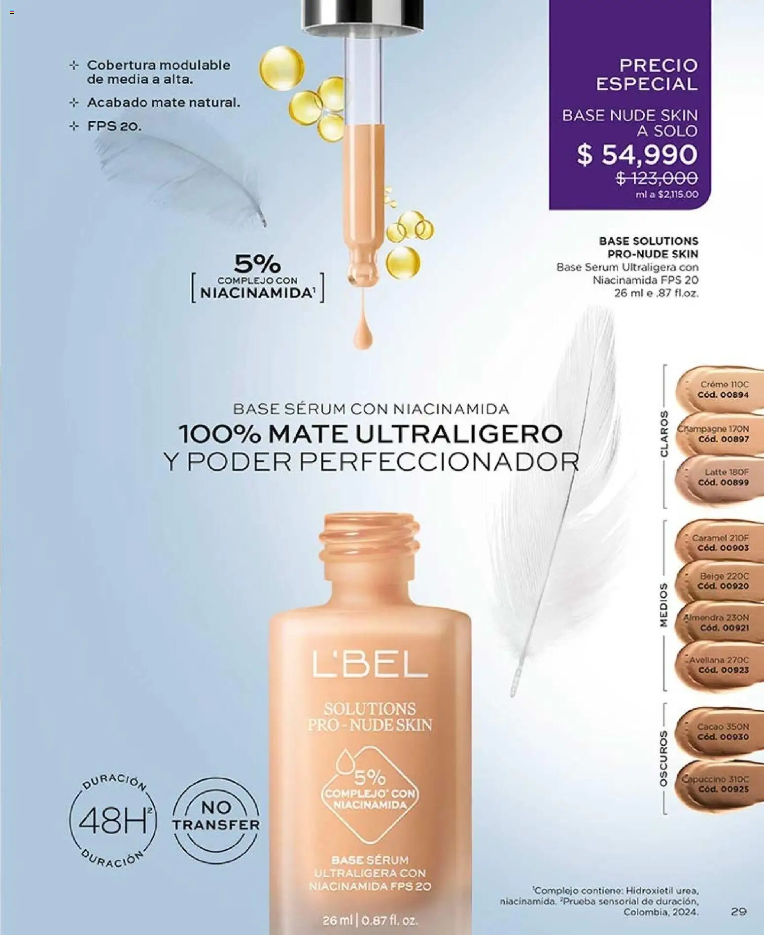 L'Bel revista - valida desde el 07/08/2026 | Página: 29 | Productos: Serum, Perfeccionador