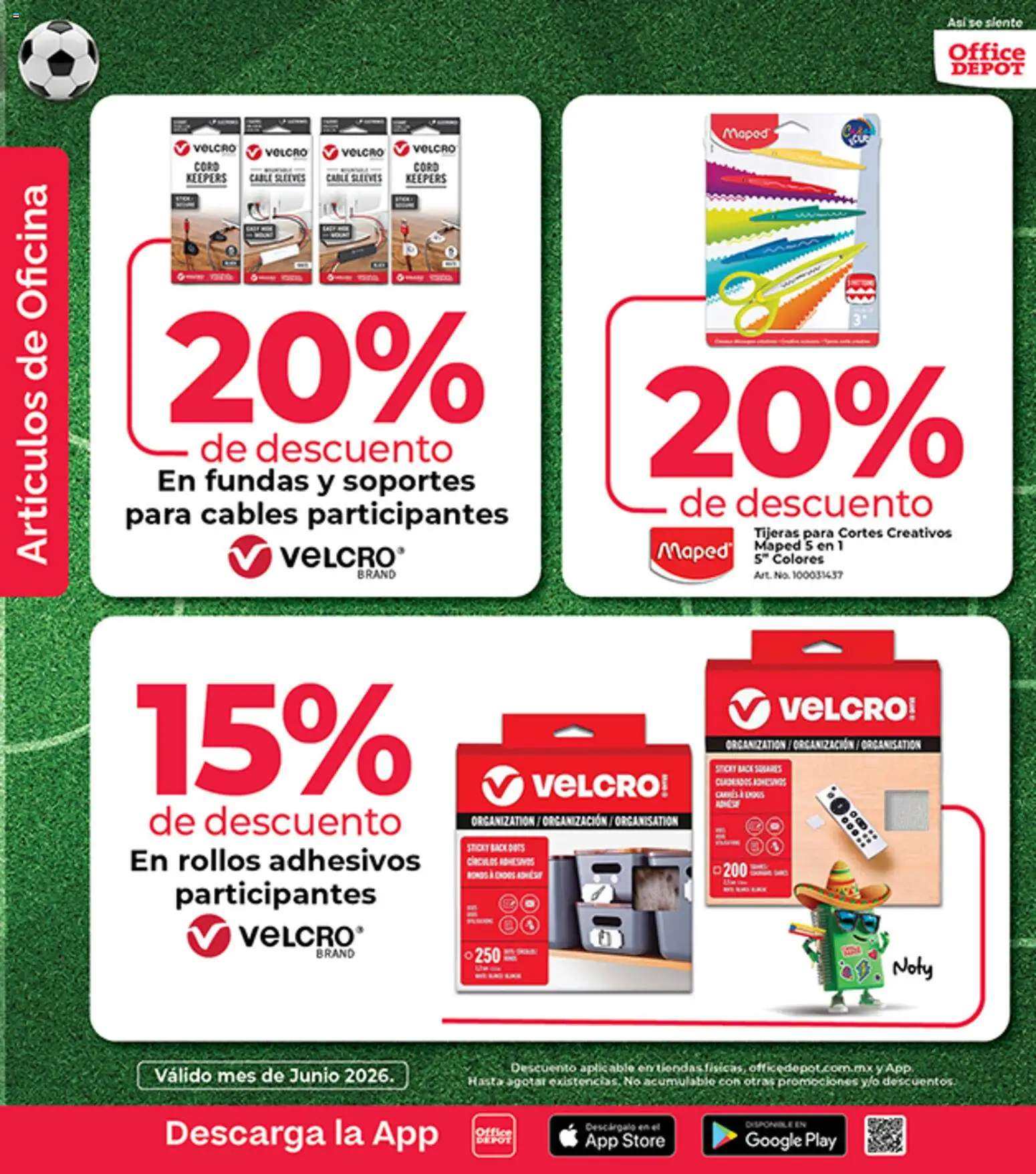 Nuevas ofertas de Office Depot válidas en toda la República Mexicana desde el 01.06.2026. ¡Encuentra las mejores ofertas en Office Depot catálogo! | Página: 16 | Productos: Cable