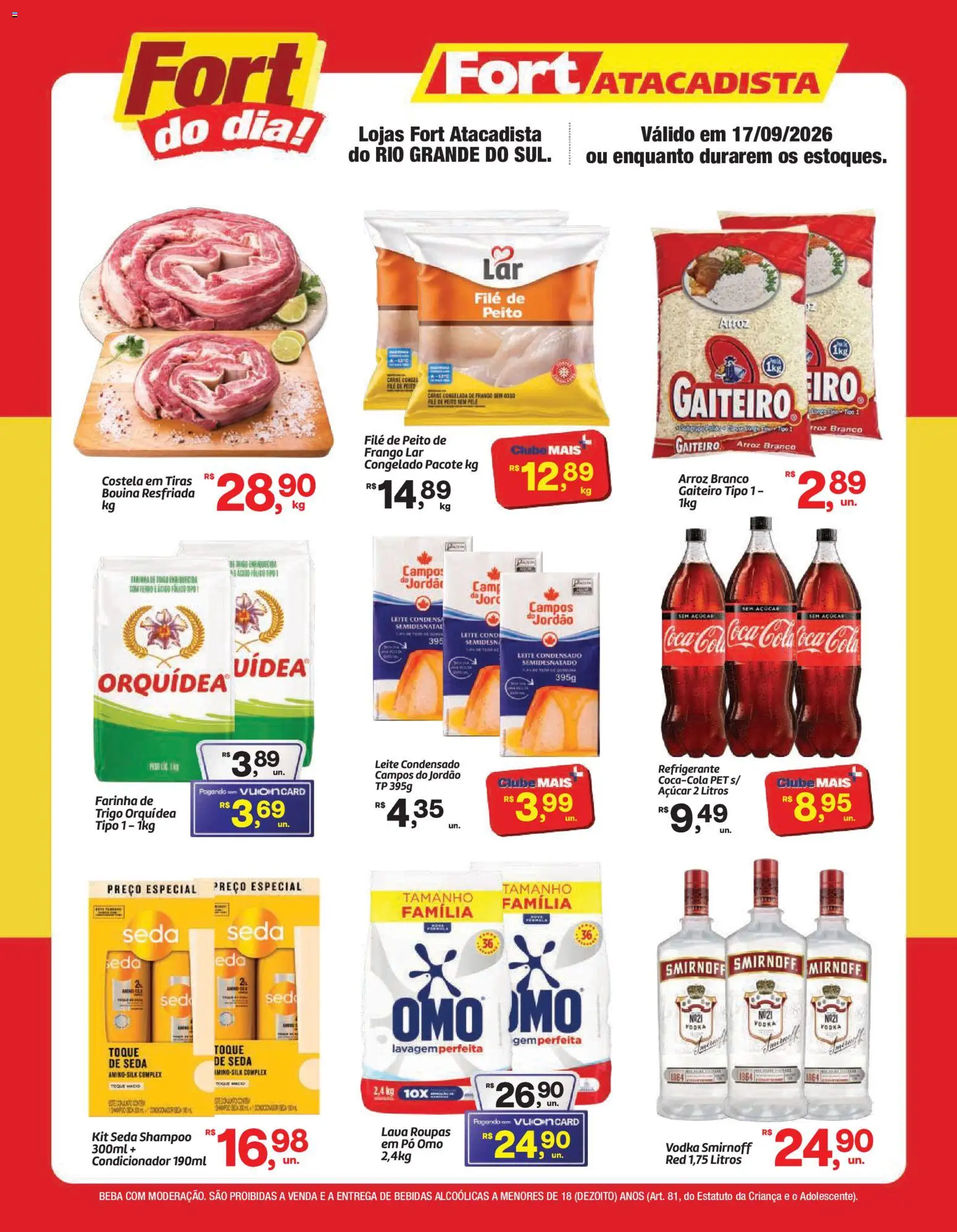 Fort Atacadista Folheto - válido de 17/09/2026 | Página: 1 | Produtos: Pó, Orquídea, Refrigerante, Frango