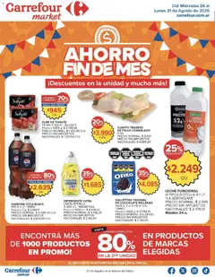 Vista previa Carrefour ofertas válido desde el 26/08/2026 | Página: 35 | Productos: Antigrasa, Pollo, Leche, Puré