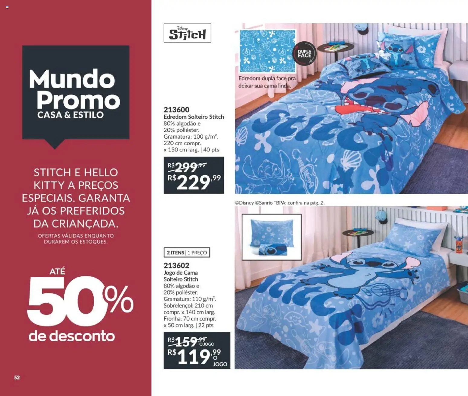 Avon Folheto - válido de 10/08/2026 | Página: 52 | Produtos: Jogo de cama, Edredom, Cama, Fronha