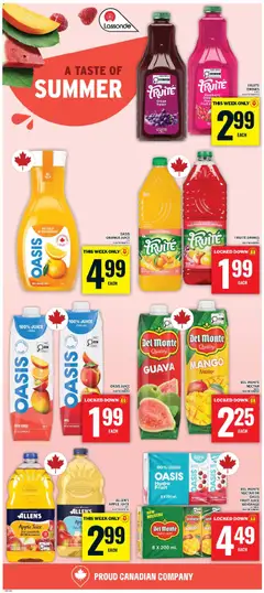 Preview of Food Basics weekly flyer / circulaire from shop Food Basics valid from Jul 16, 2026 | Page: 17 | Products: Juice