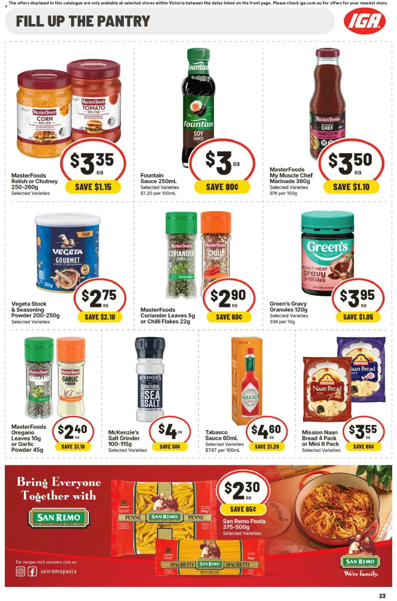 IGA catalogue - valid from 08/07/2026 | Page: 20 | Products: Meat, Salt, Fountain, Chilli