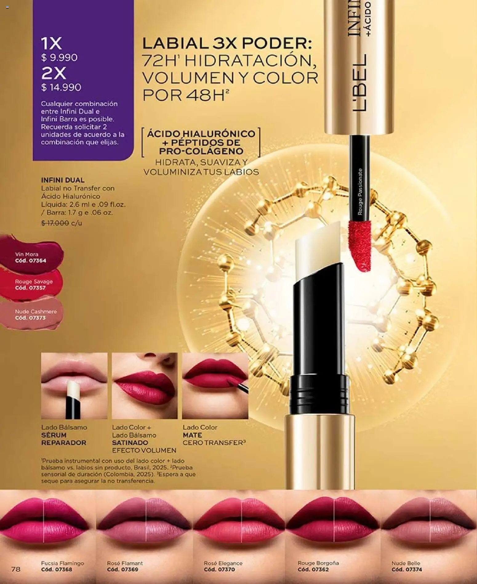 Catálogo L'Bel Campaña 14 │ válido desde el 16.08.2026 | Página: 78 | Productos: Bálsamo, Mate, Labial, Serum