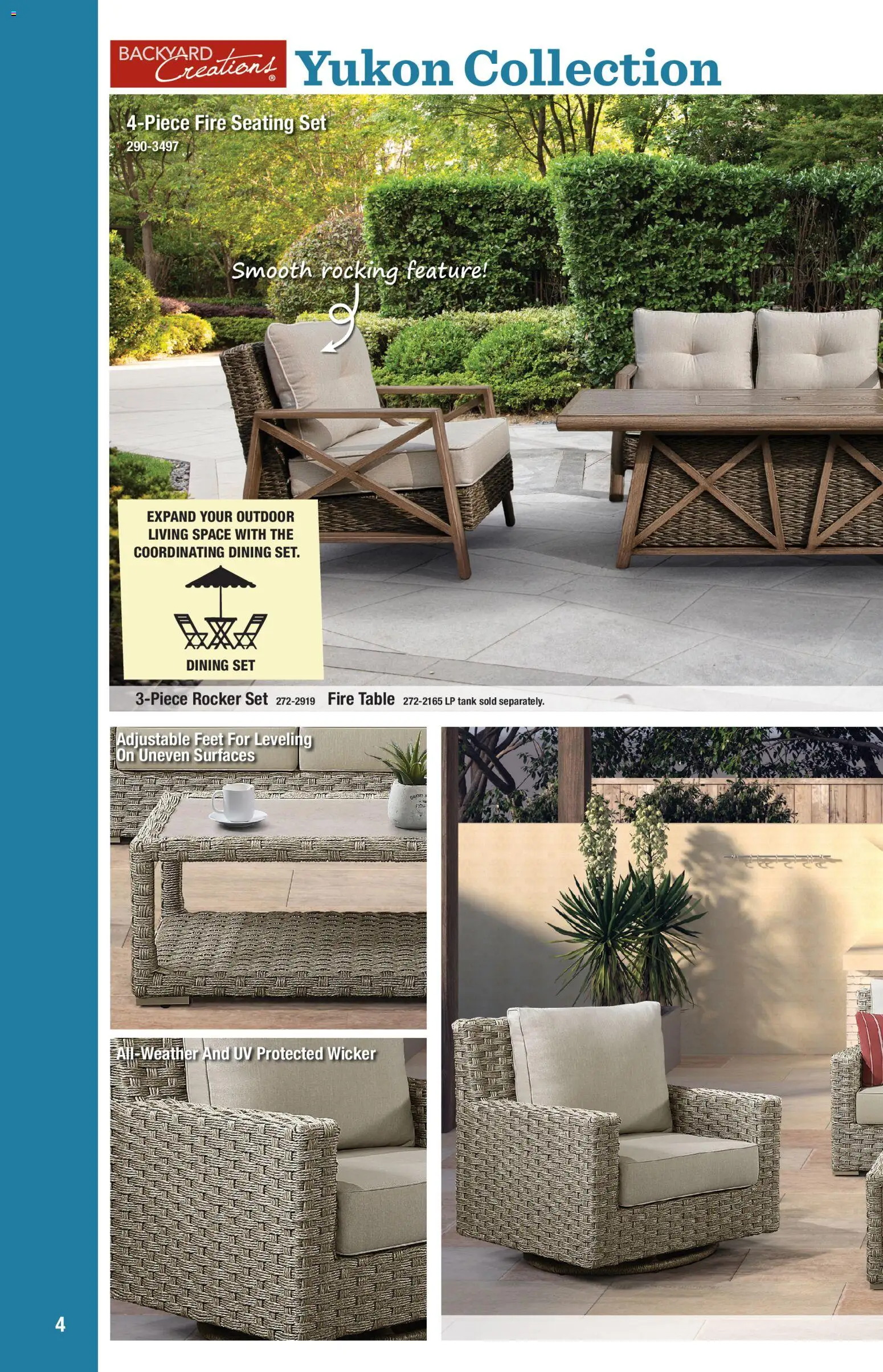 Menards Outdoor Living Catalogue - valid from 02/04/2026 | Page: 4 | Products: Table, Dining set