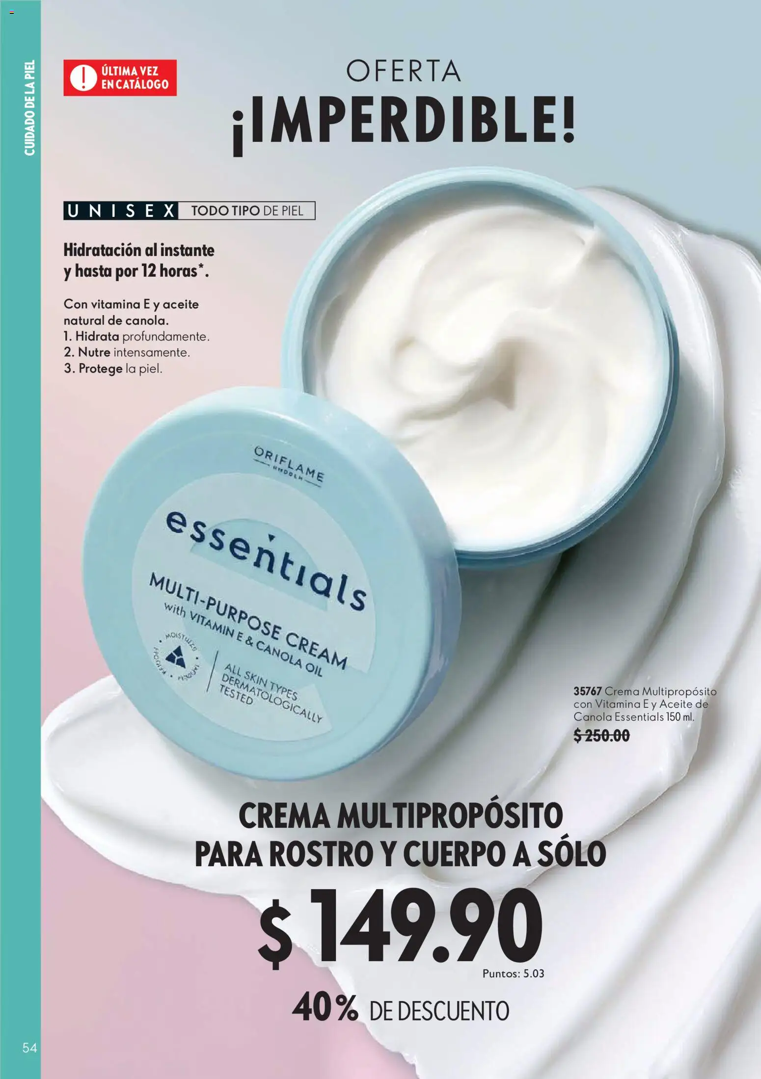 Nuevas ofertas de Oriflame válidas en toda la República Mexicana desde el 03/10/2026. ¡Encuentra las mejores ofertas en Oriflame campaña 14 2026! | Página: 54
