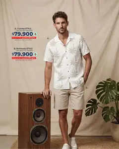 Olímpica Moda para papá -  Vista previa de la revista de la tienda Olímpica valido desde el 01.06.2026 | Página: 11 | Productos: Bermuda, Camisa