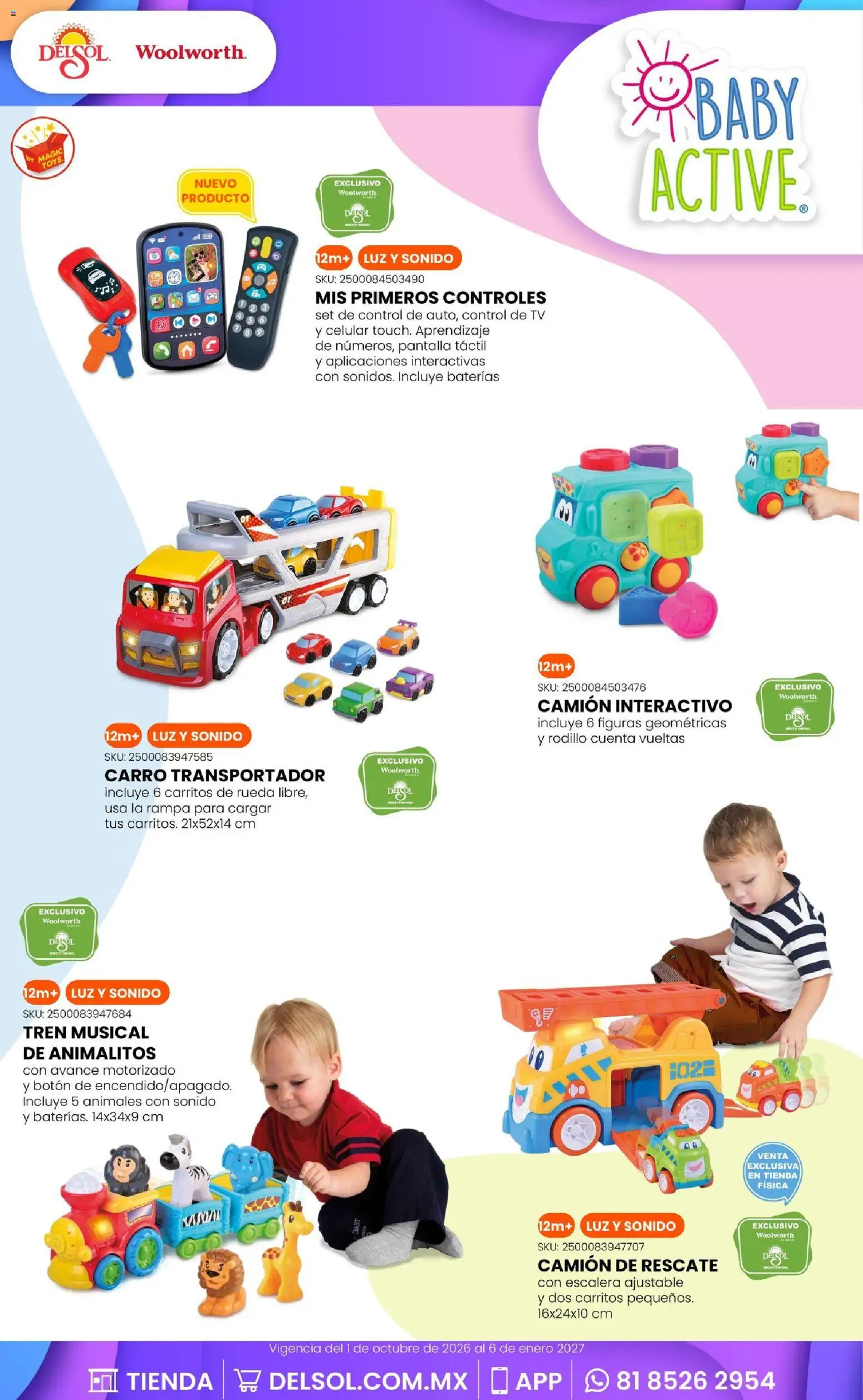 Nuevas ofertas de Del Sol y Woolworth válidas en toda la República Mexicana desde el 01/10/2026. ¡Encuentra las mejores ofertas en Del Sol y Woolworth catálogo El Castillo del Juguete! | Página: 15 | Productos: Escalera, Rodillo