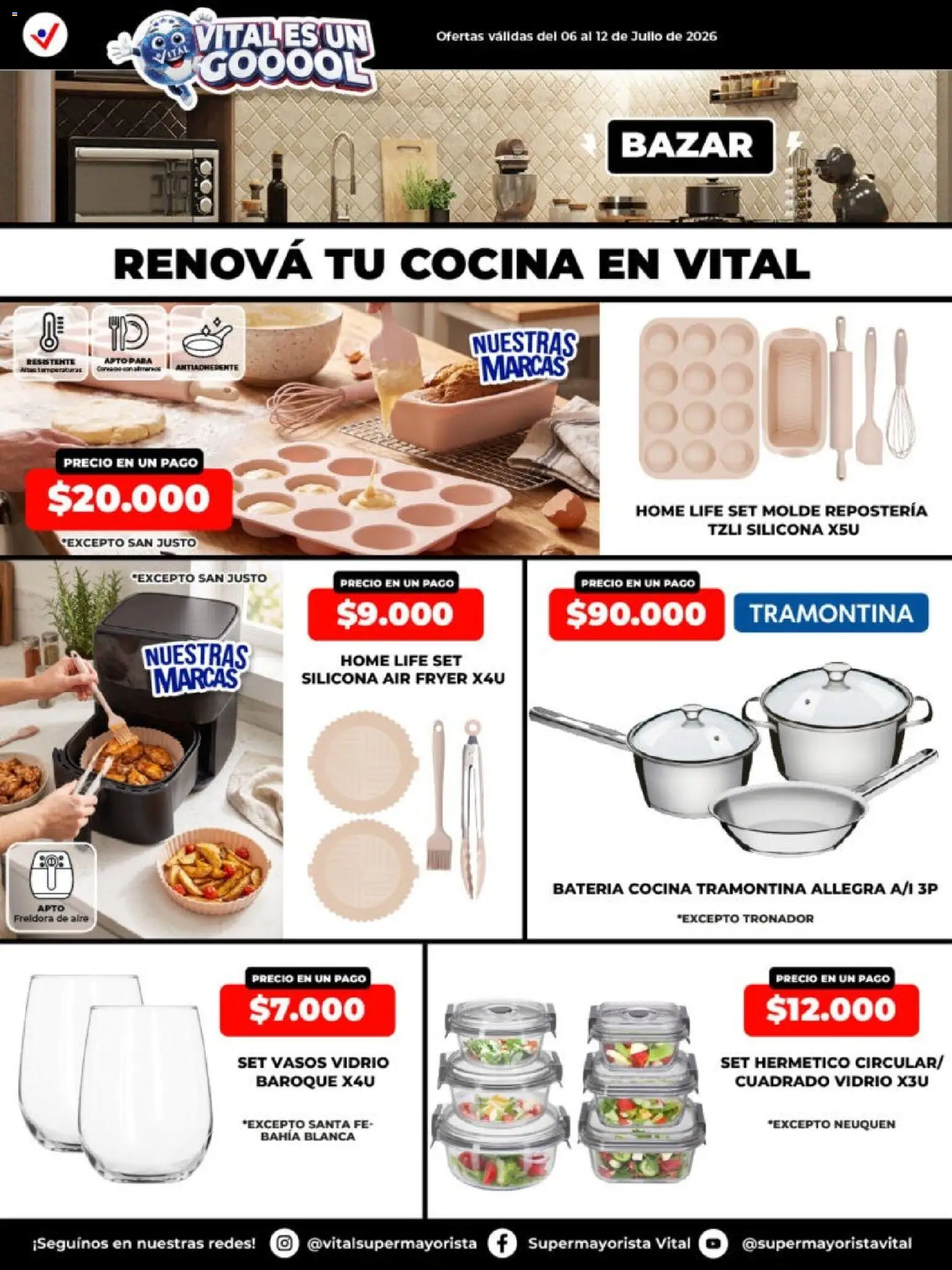 Vital - Especial de nonfood │ válido desde el 06/07/2026 | Página: 3 | Productos: Cocina, Molde, Freidora, Batería