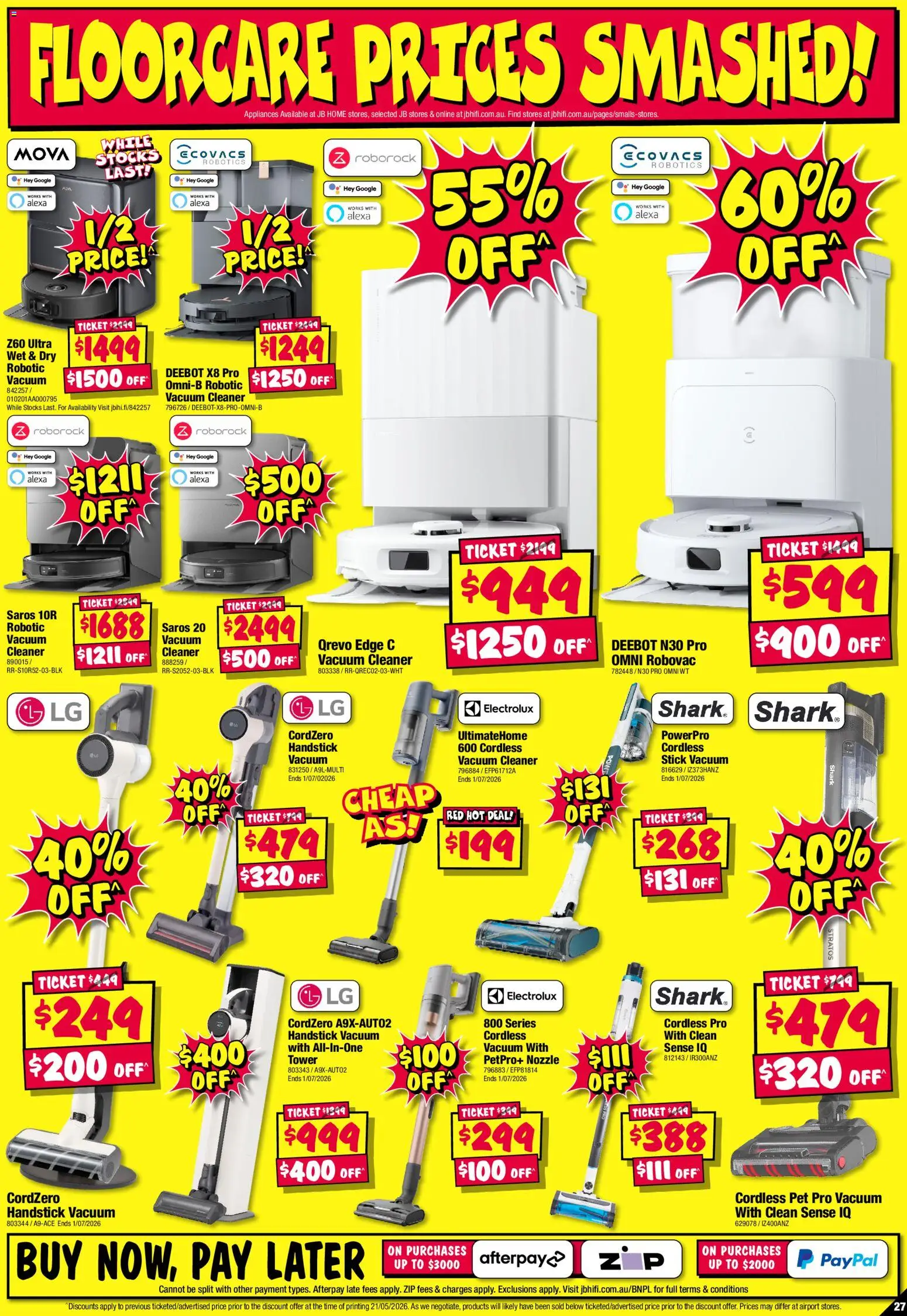 JB Hi-Fi catalogue - valid from 04.06.2026 | Page: 27 | Products: Cleaner, Vacuum cleaner