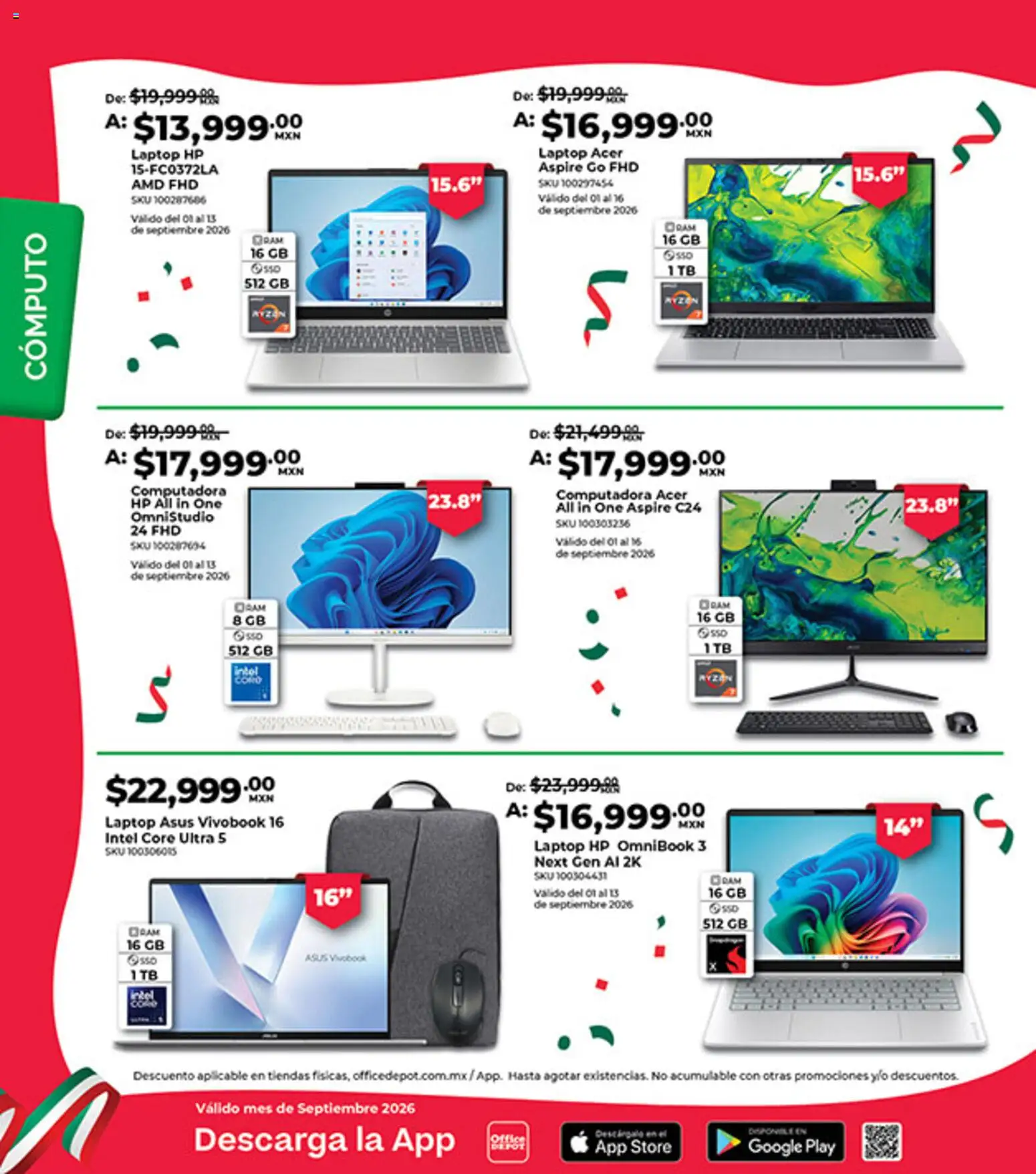 Nuevas ofertas de Office Depot válidas en toda la República Mexicana desde el 01/09/2026. ¡Encuentra las mejores ofertas en Office Depot catálogo! | Página: 19