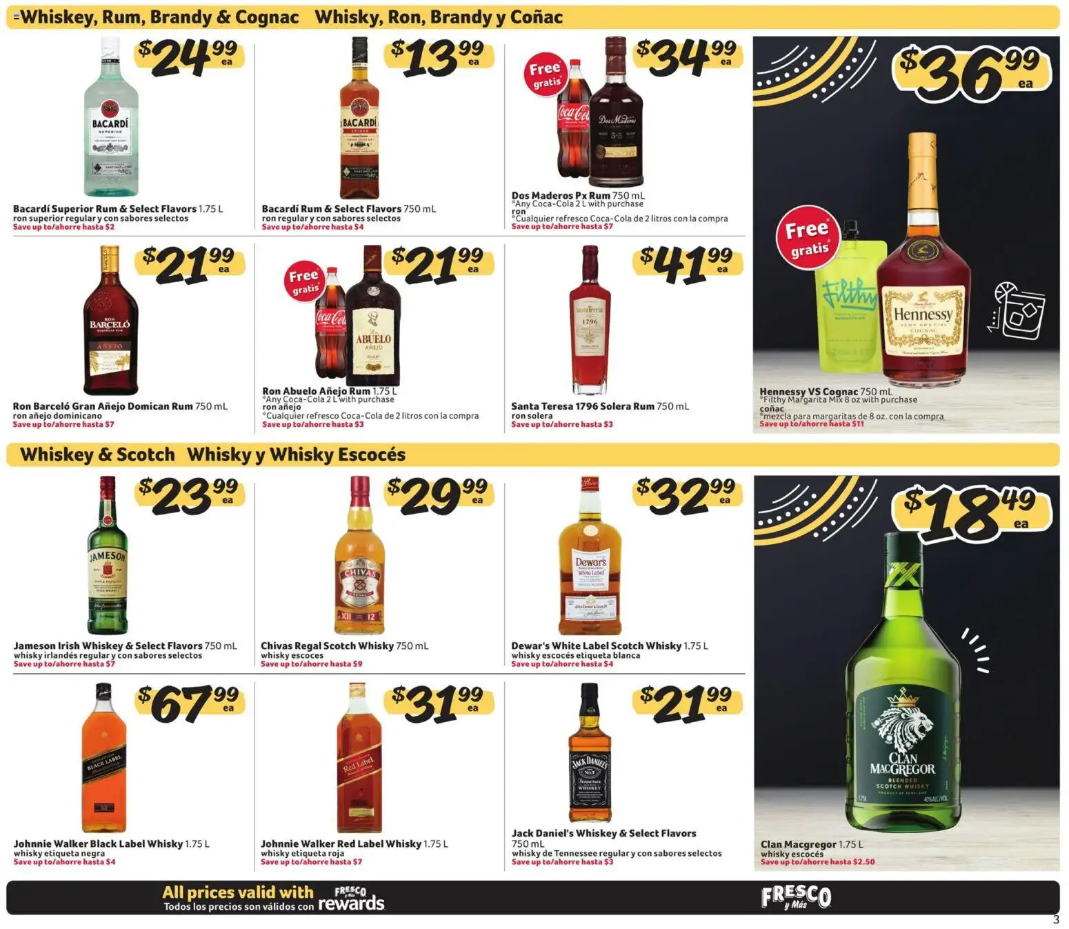 Fresco y Más Alcohol Flyer - valid from 06/29/2026 | Page: 3 | Products: Whiskey