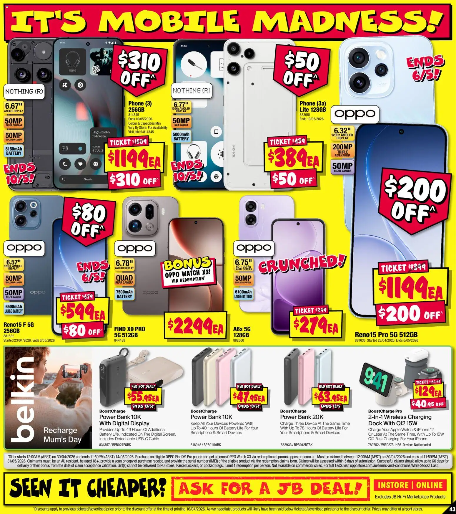 JB Hi-Fi catalogue - valid from 30.04.2026 | Page: 43 | Products: Digital, Device, Watch, Screen