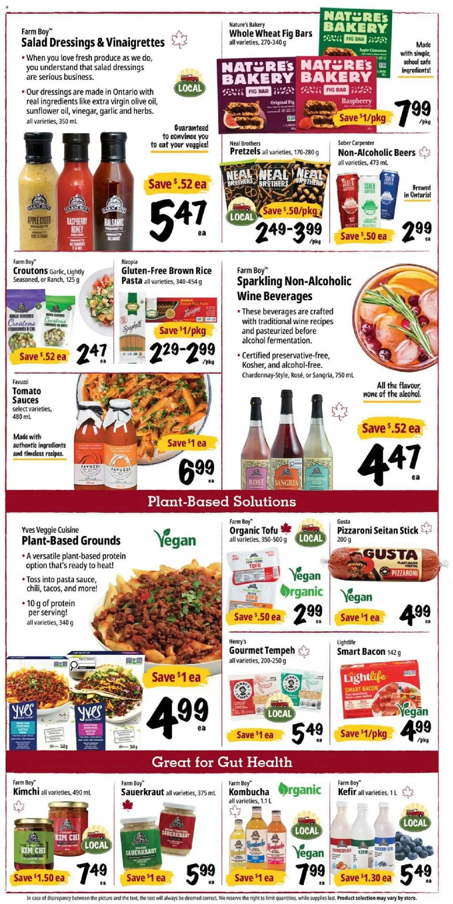 Farm Boy flyer valid from Aug 27, 2026 | Page: 4 | Products: Salad, Case, Tomato, Bakery
