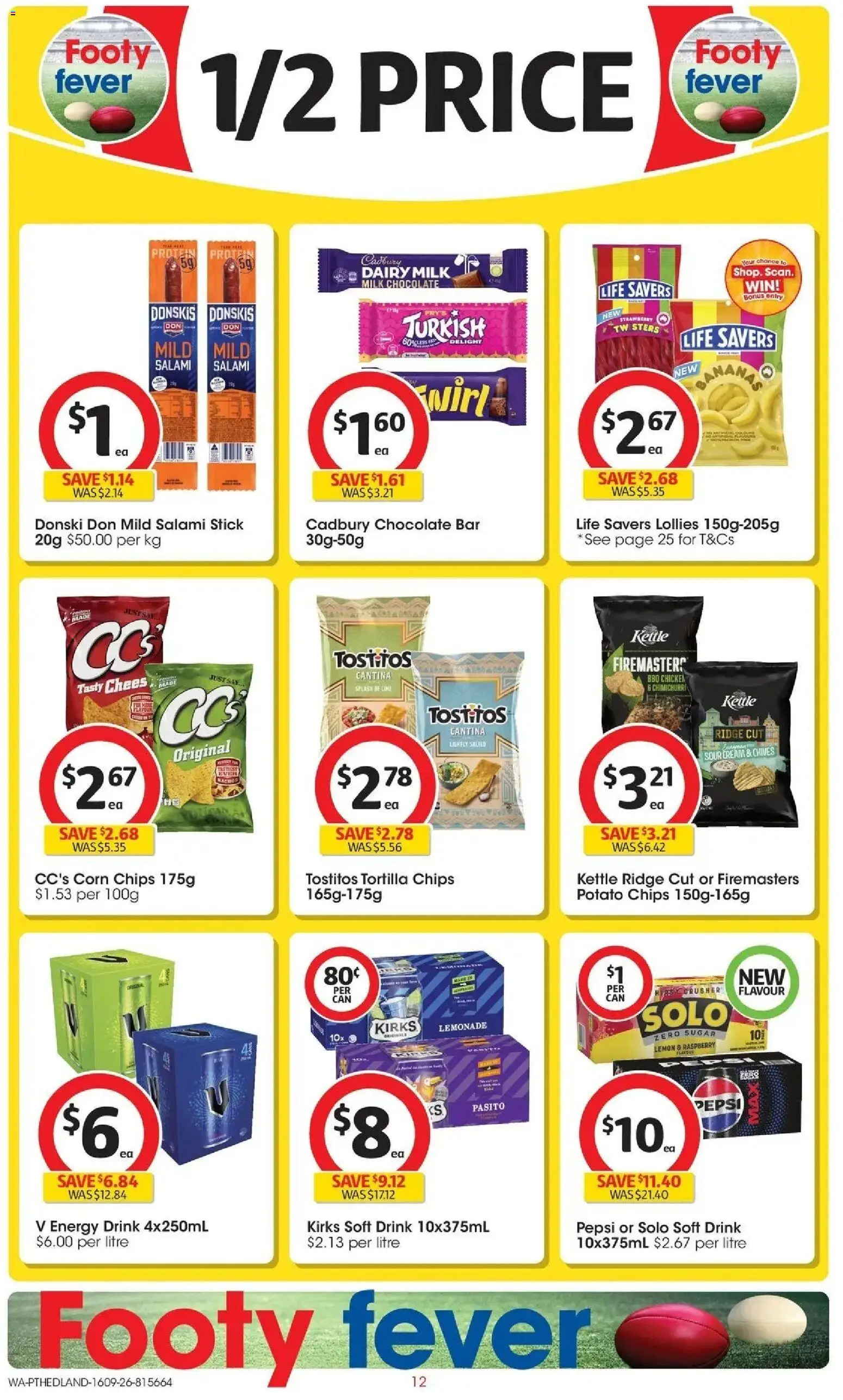 ﻿Coles catalogue valid from 16/09/2026 > Online Australia | Page: 12 | Products: Milk, Pepsi Zero, Tortilla chips, Kettle