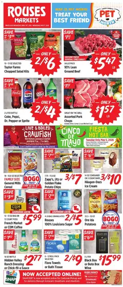 Preview of Rouses weekly ads valid from 29.04.2026