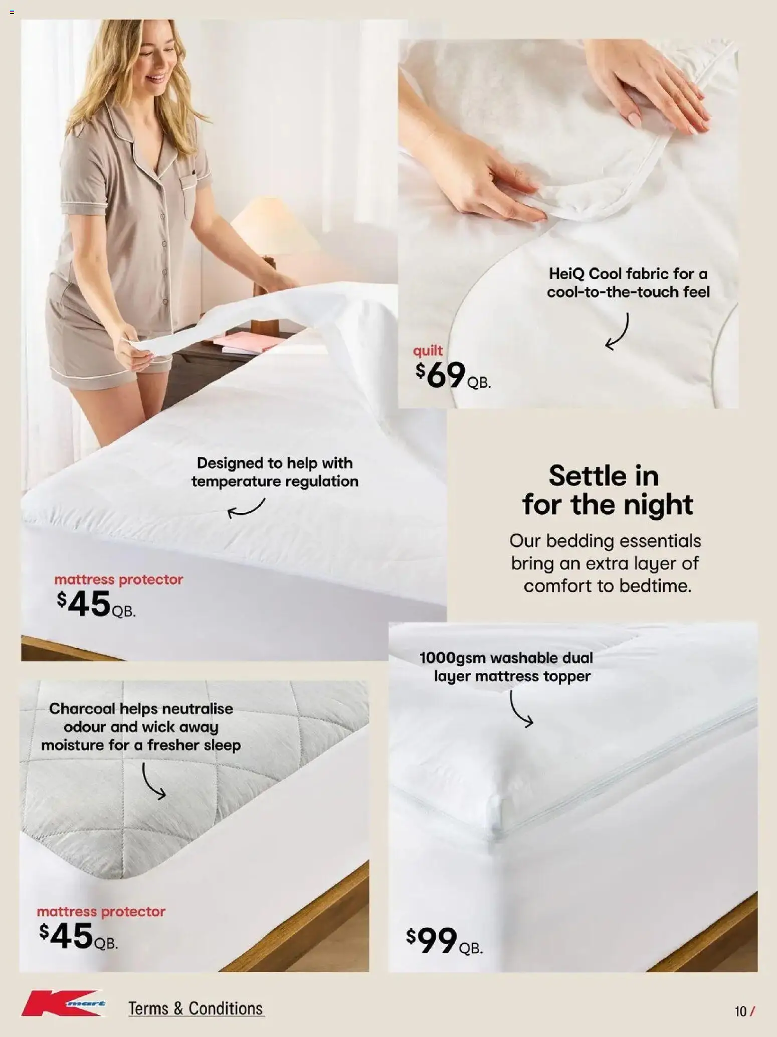﻿Kmart catalogue valid from 27/08/2026 > Online Australia | Page: 10 | Products: Mattress topper, Charcoal, Mattress