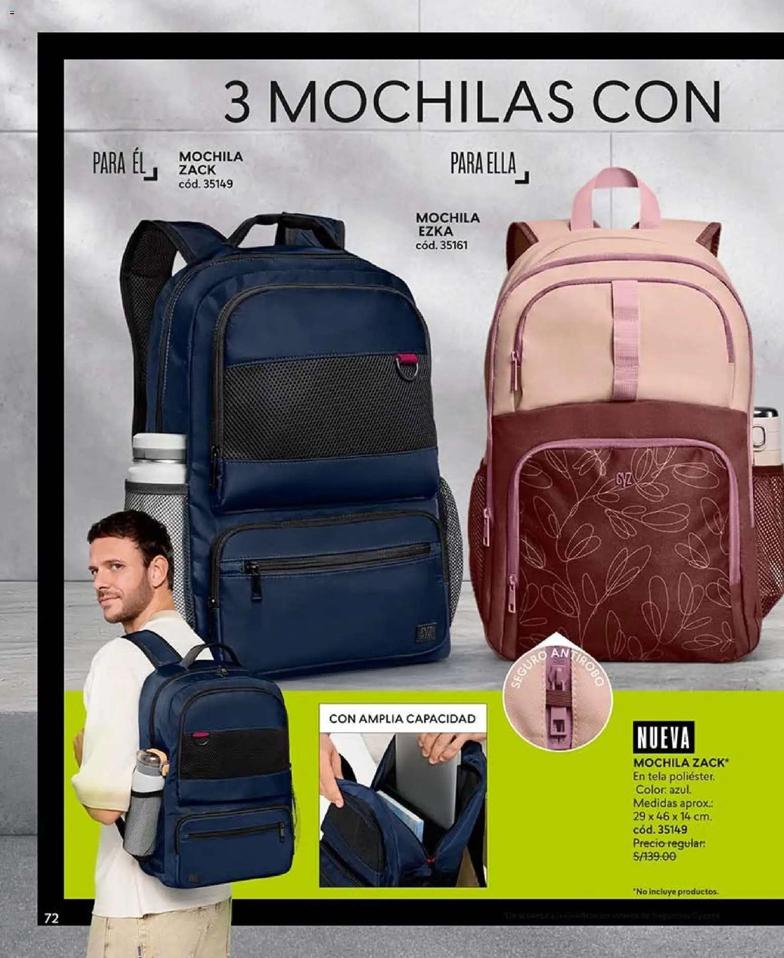 Catálogo CyZone válido desde 09/09/2026 | Página: 72 | Productos: Mochila, Mochilas