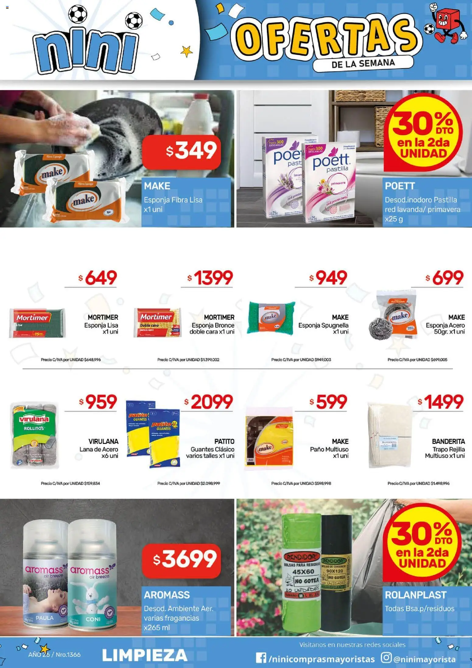 NINI Mayorista ofertas │ válido desde el 29/06/2026 | Página: 14 | Productos: Rejilla, Esponja, Guantes