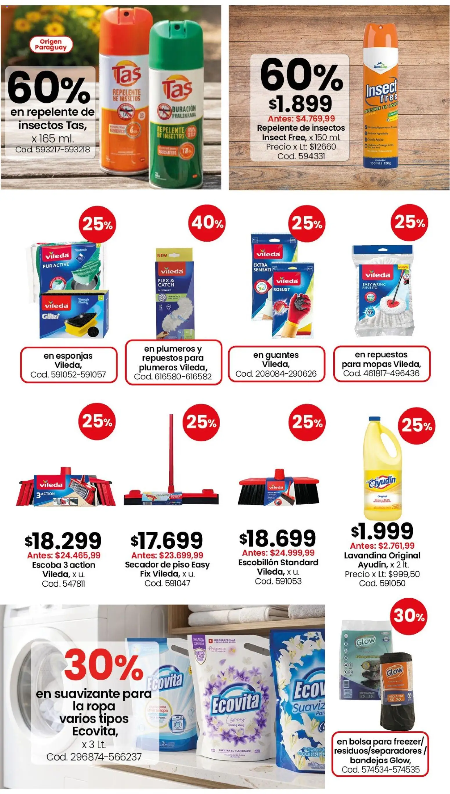 Coto - Perfumería y limpieza │ válido desde el 13/07/2026 | Página: 3 | Productos: Repelente, Bolsa, Ropa, Escobillon