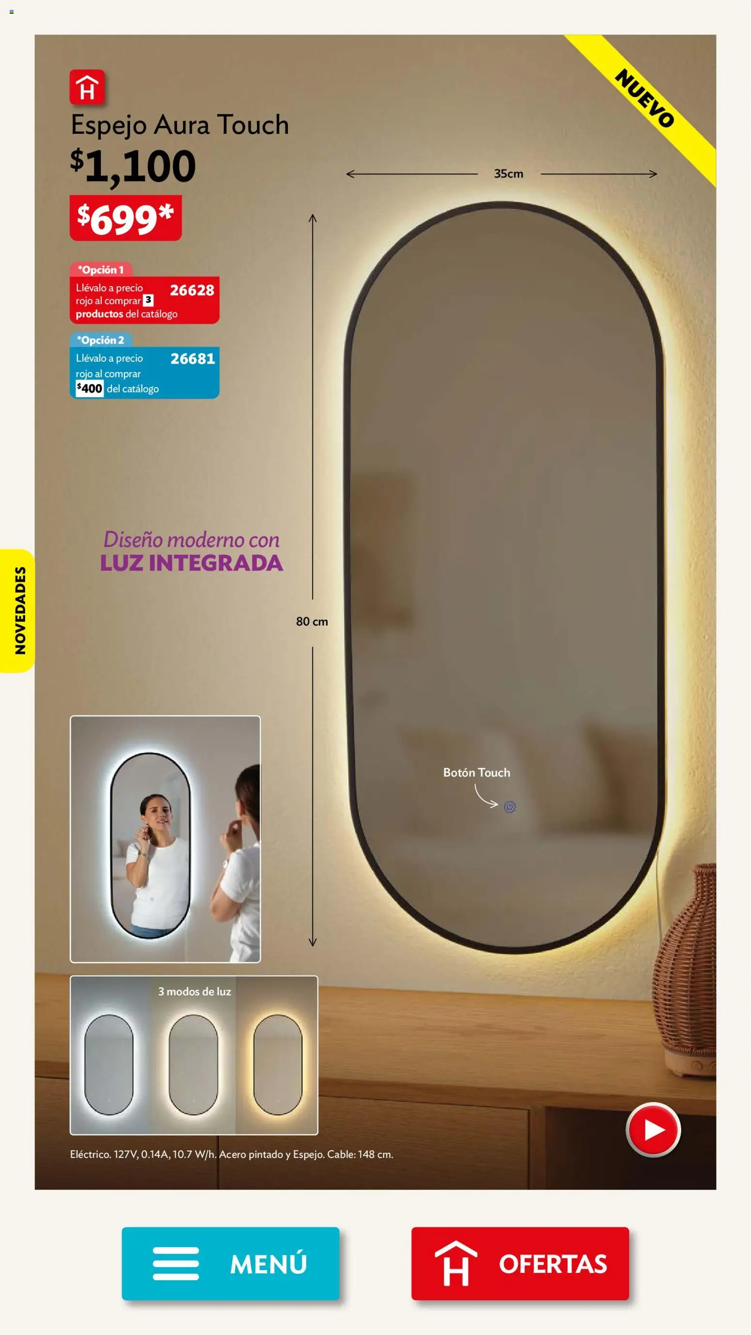 Nuevas ofertas de Betterware válidas en toda la República Mexicana desde el 28/09/2026. ¡Encuentra las mejores ofertas en Betterware campaña 10 2026! | Página: 3 | Productos: Cable, Espejo