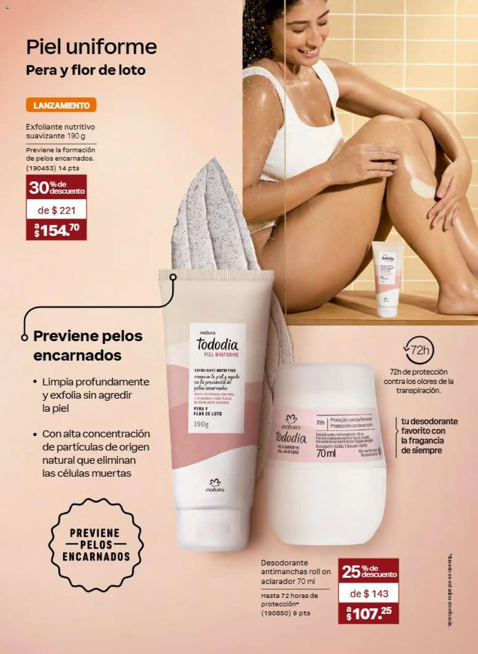 Nuevas ofertas de Natura válidas en toda la República Mexicana desde el 31/07/2026. ¡Encuentra las mejores ofertas en Natura campaña 12 2026! | Página: 93 | Productos: Desodorante, Pera, Exfoliante, Suavizante