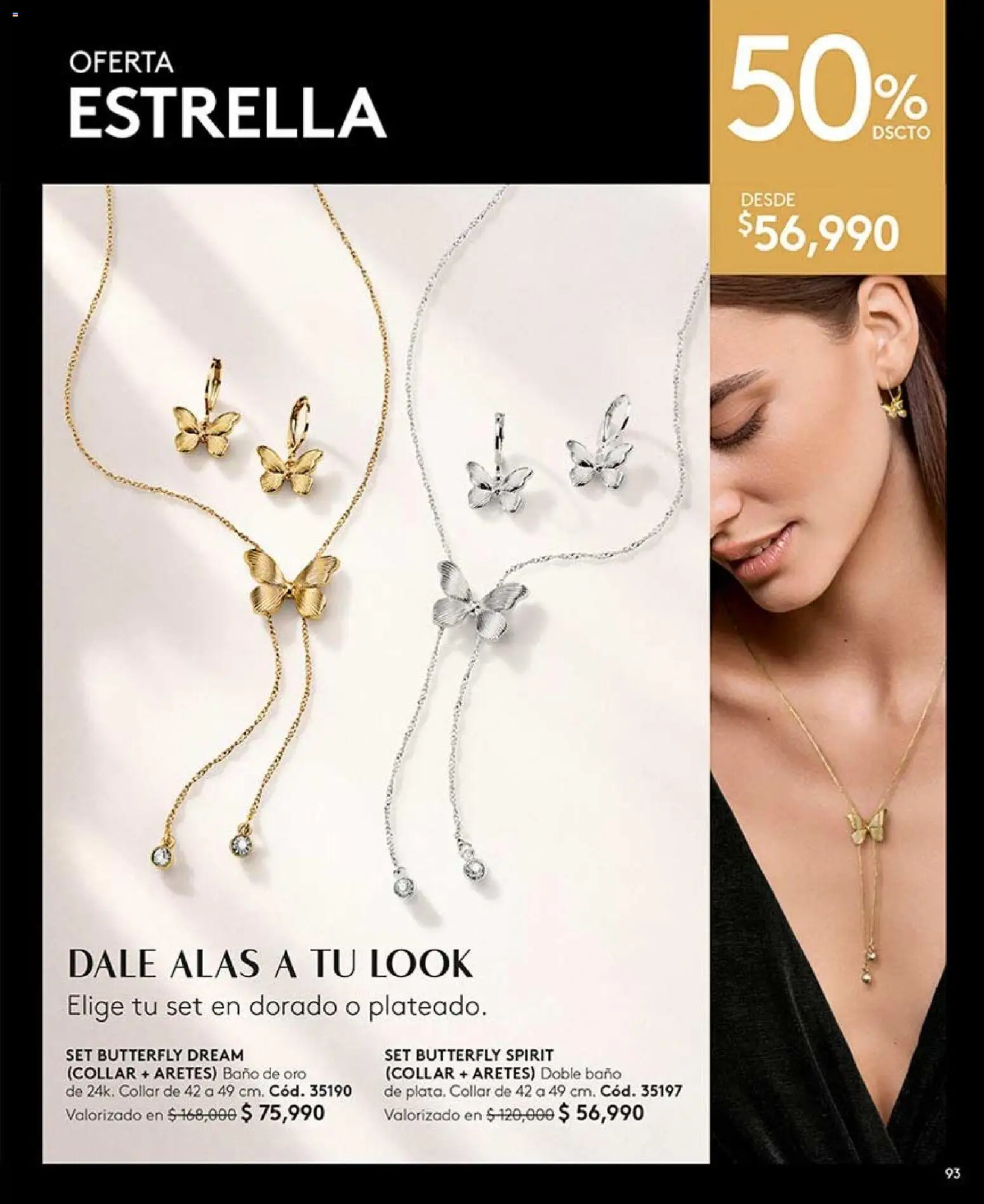 Ésika revista - valida desde el 07/08/2026 | Página: 93 | Productos: Aretes, Baño, Collar
