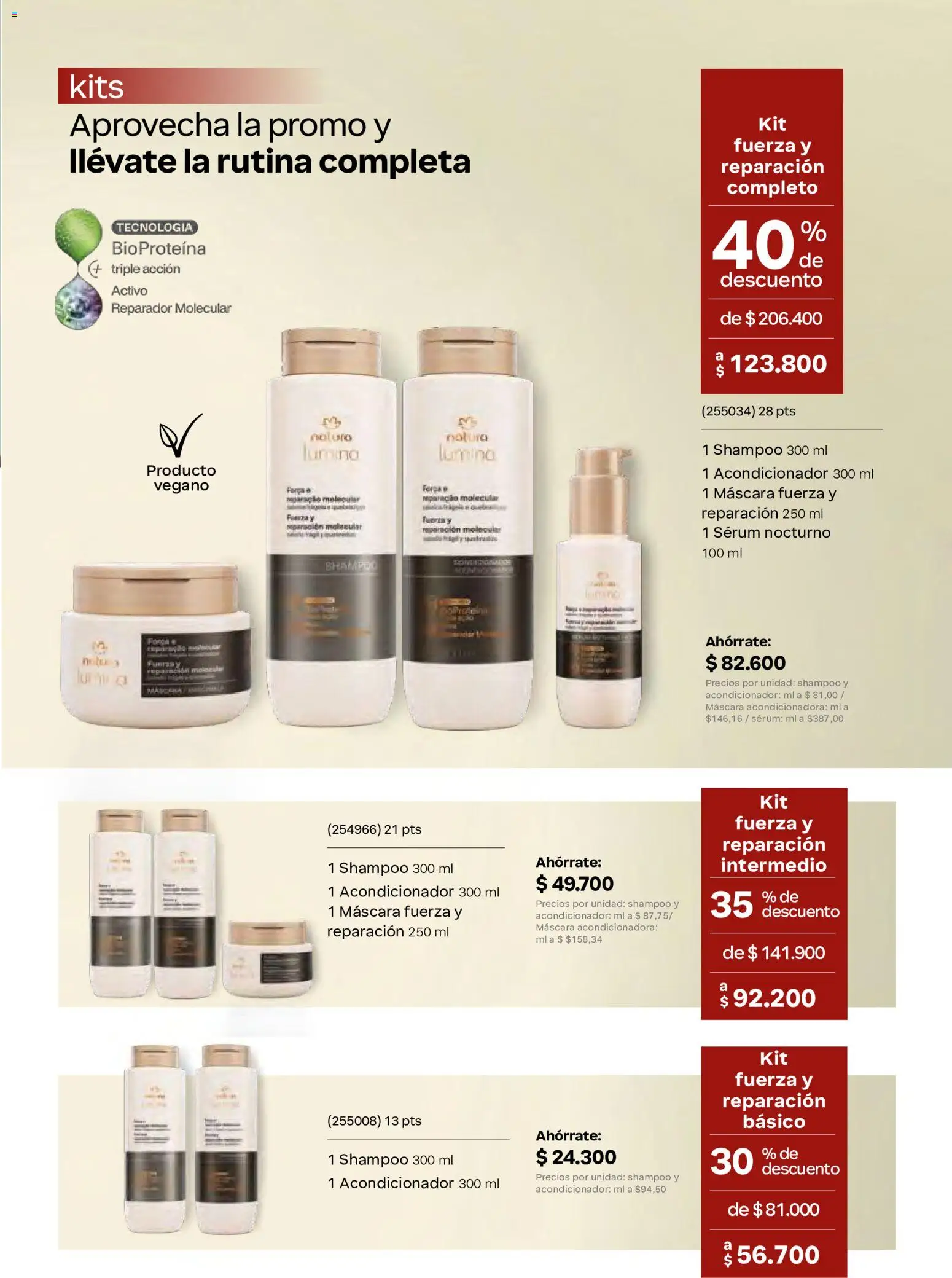 Natura revista - valida desde el 29.04.2026 | Página: 137 | Productos: Serum, Shampoo, Máscara, Acondicionador