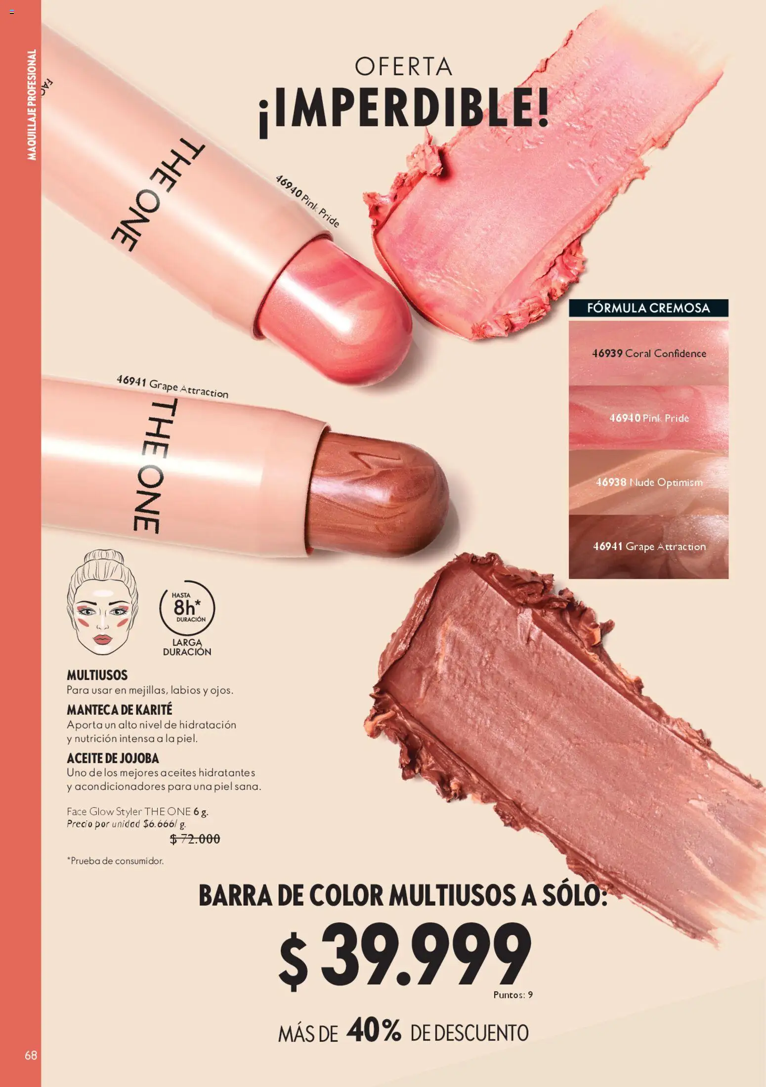 Oriflame revista - valida desde el 28.03.2026 | Página: 68 | Productos: Maquillaje, Manteca, Aceite