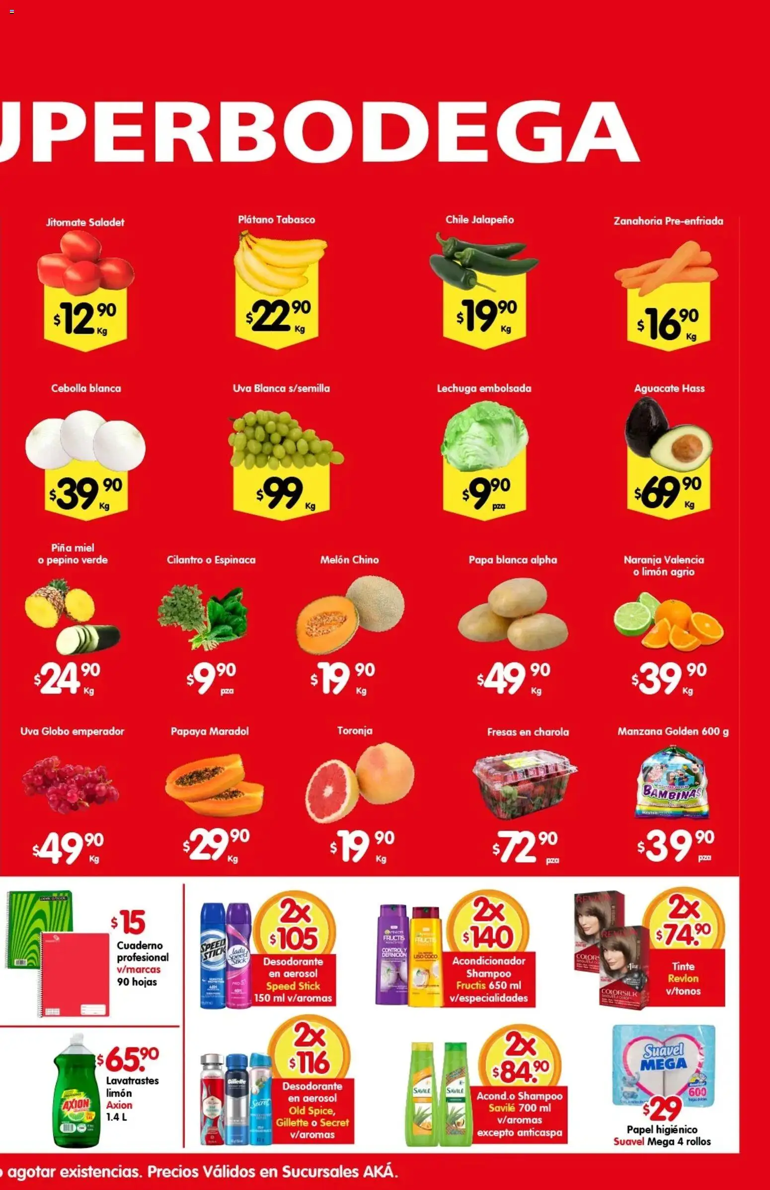 Nuevas ofertas de Arteli válidas en toda la República Mexicana desde el 11/08/2026. ¡Encuentra las mejores ofertas en Arteli folleto Aká Superbodegas! | Página: 2 | Productos: Cebolla, Melón, Fresas, Miel