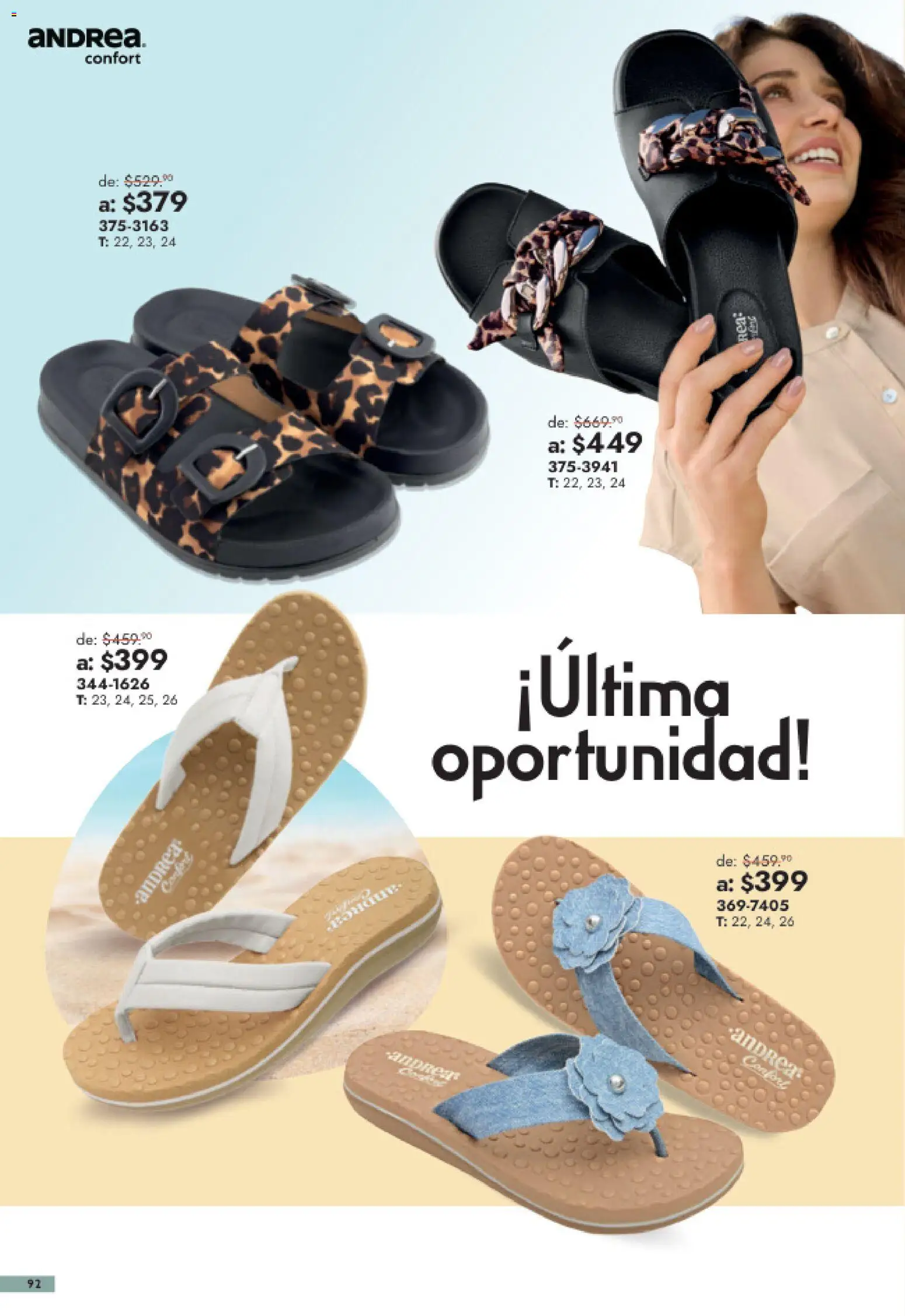 Nuevas ofertas de Andrea válidas en toda la República Mexicana desde el 26/07/2026. ¡Encuentra las mejores ofertas en Andrea catálogo Outlet! | Página: 92