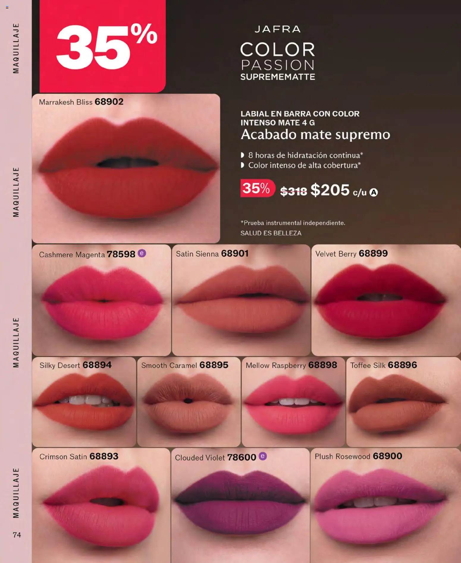 Nuevas ofertas de JAFRA válidas en toda la República Mexicana desde el 01/10/2026. ¡Encuentra las mejores ofertas en JAFRA catálogo! | Página: 74