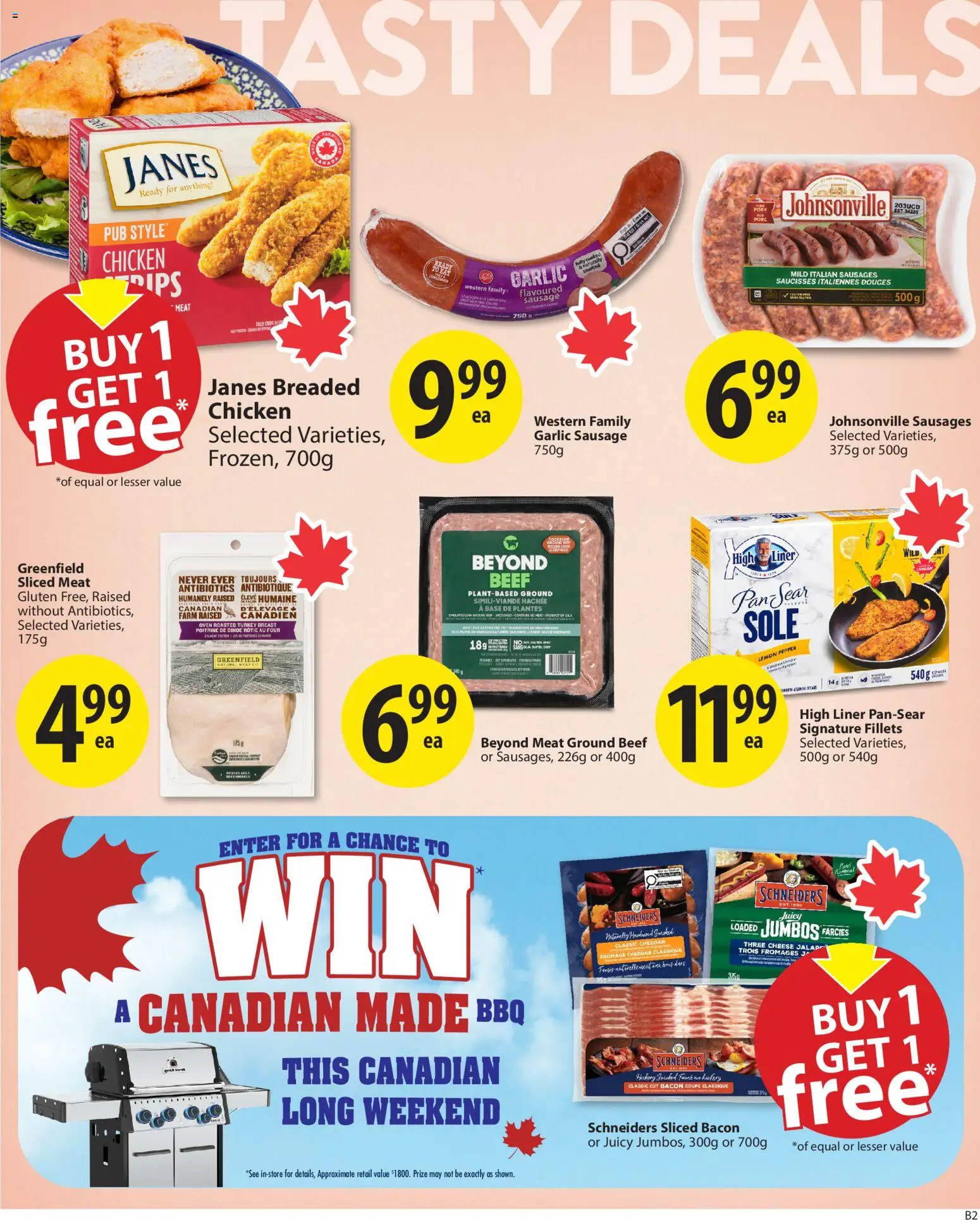 Save on foods flyer valid from 14.05.2026 | Page: 8 | Products: Beef, Turkey, Oven, Cheese