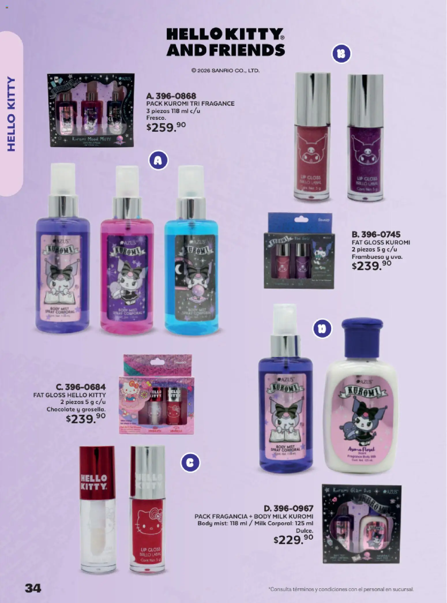 Nuevas ofertas de Andrea válidas en toda la República Mexicana desde el 24.05.2026. ¡Encuentra las mejores ofertas en Andrea catálogo Lo más divertindo en ropa! | Página: 34 | Productos: Brillo, Chocolate, Body, Fragancia