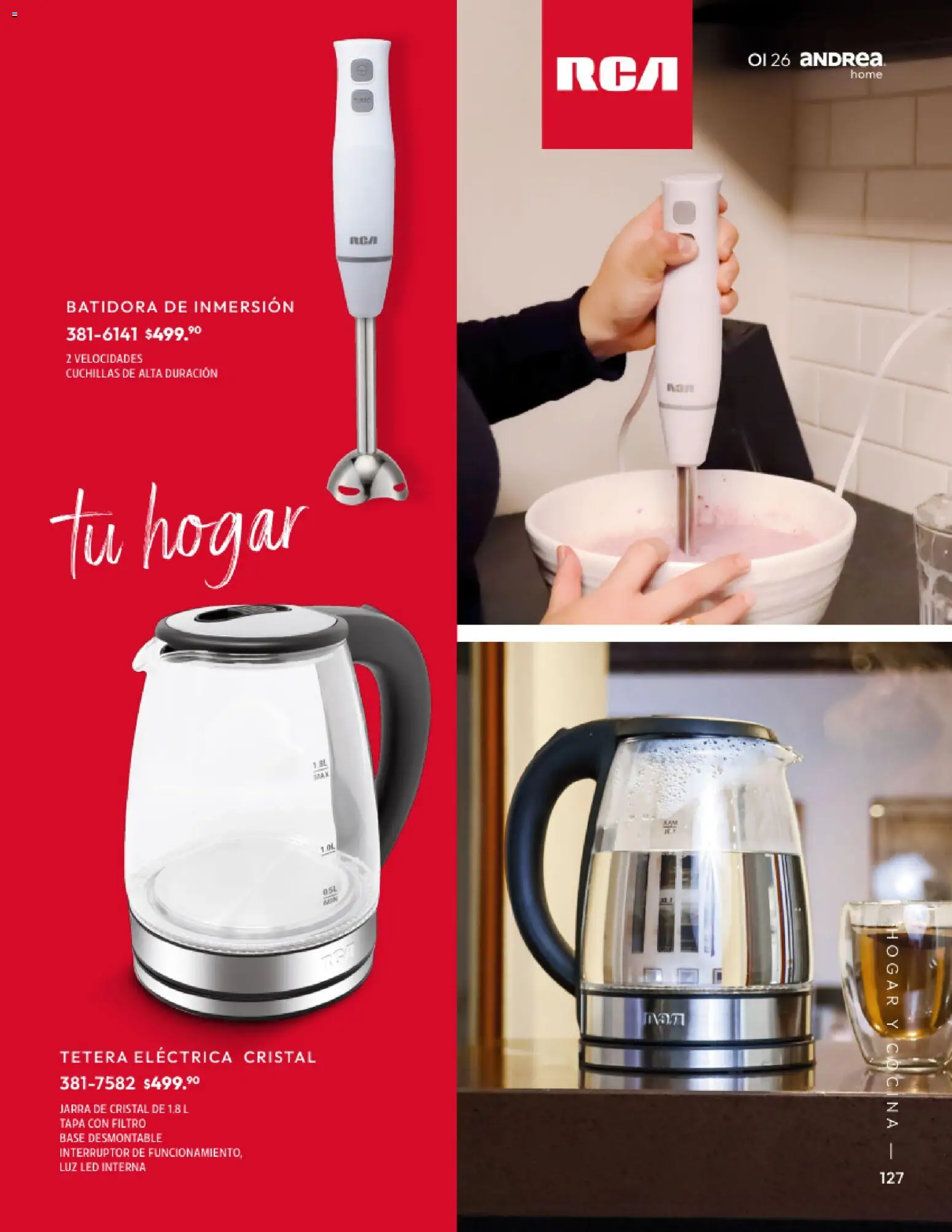 Nuevas ofertas de Andrea válidas en toda la República Mexicana desde el 01/09/2026. ¡Encuentra las mejores ofertas en Andrea catálogo Home! | Página: 127