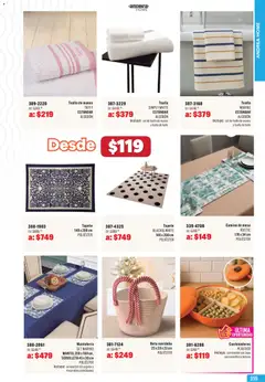 Vista previa de Andrea catálogo Outlet, nuevo folleto de la tienda, válido en México a partir del 03.05.2026 | Página: 355 | Productos: Algodón, Mesa, Baño, Tapete