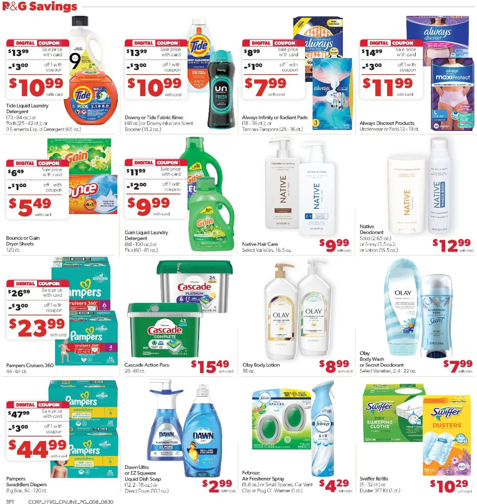 Family Fare Weekly Ad - valid from 08/30/2026 | Page: 14 | Products: Laundry pods, Soap, Pads, Salt